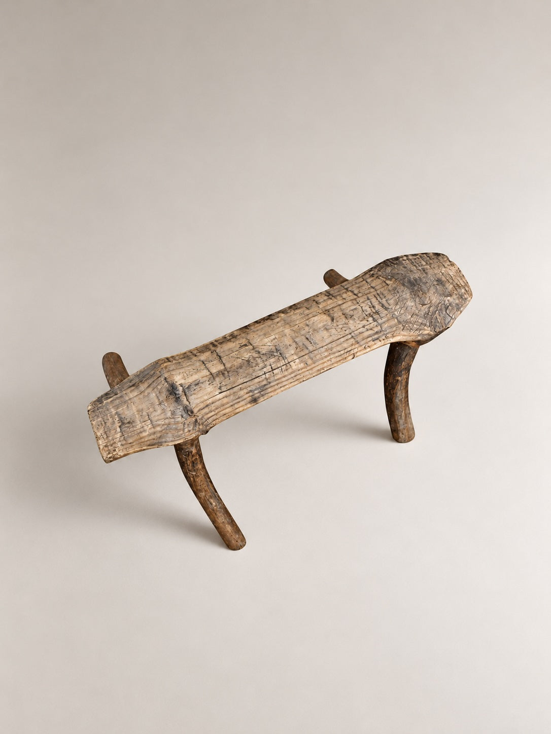 Old bench natural shape