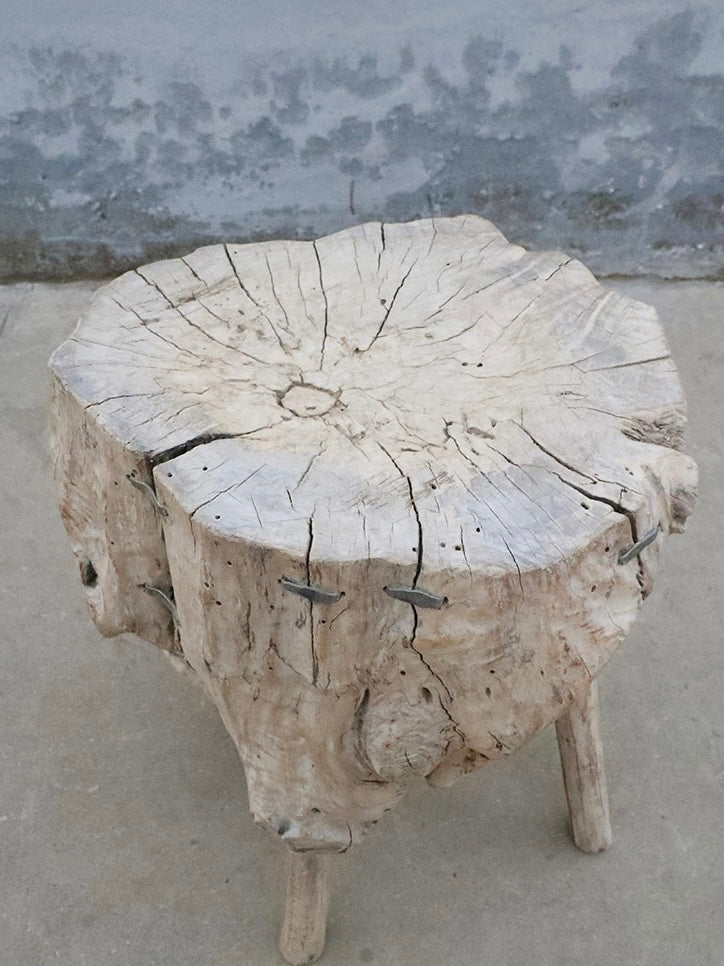 rustic side table