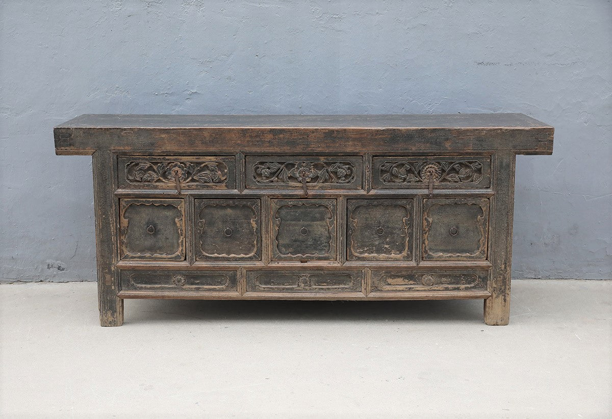 old Chinese statement sideboard