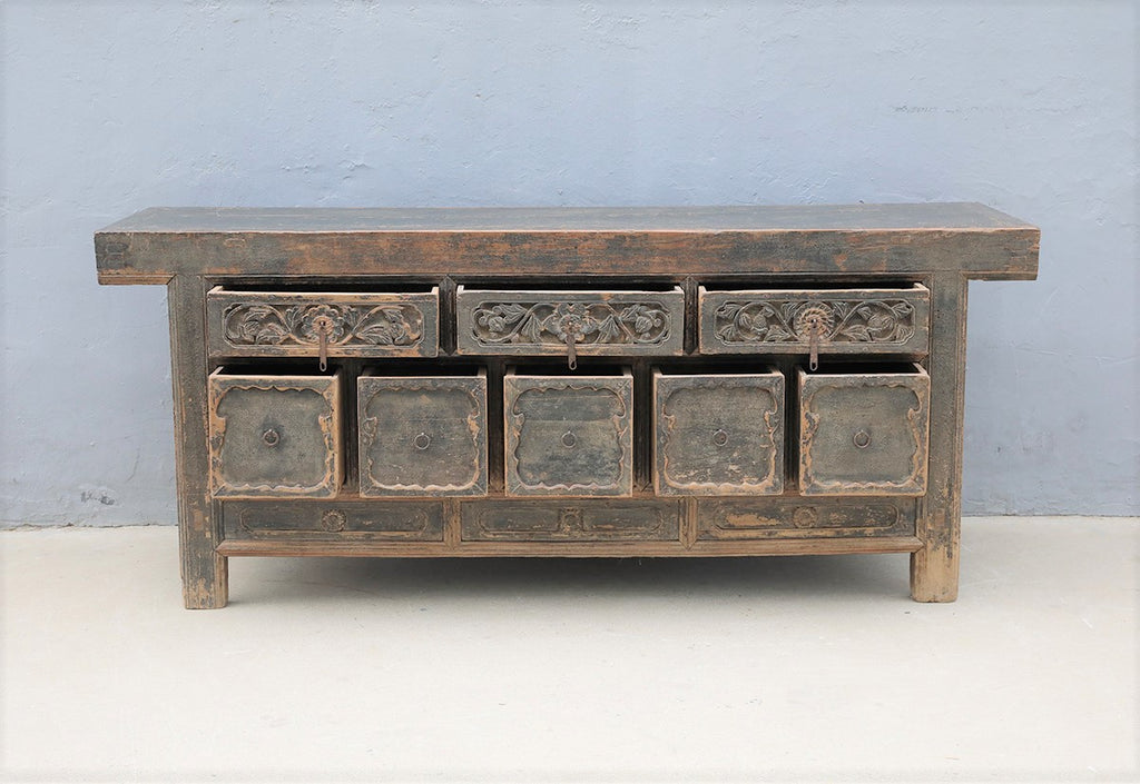 old Chinese statement sideboard