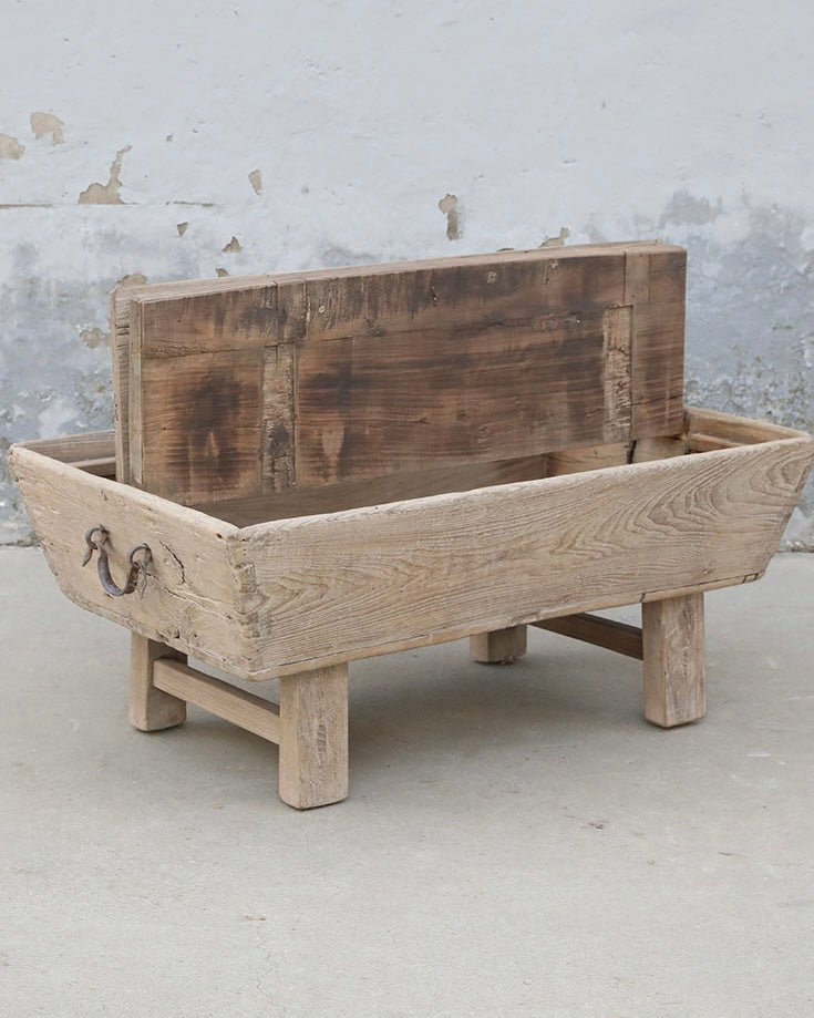 coffee table old feeding trough