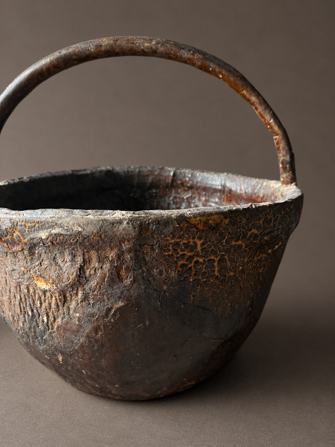 antique basket w/ handle No. 3