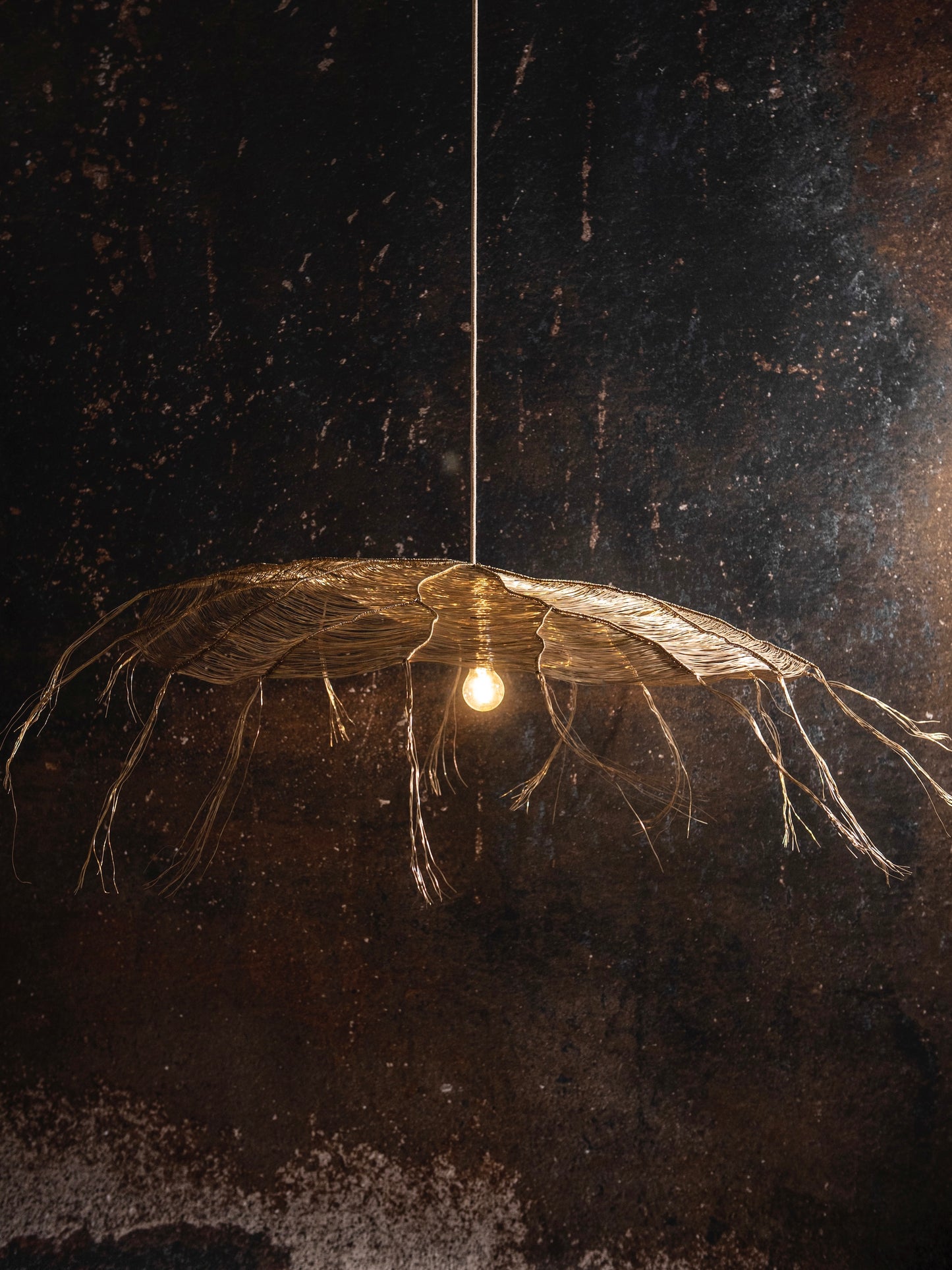 Suspension lamp Rhizome brass 