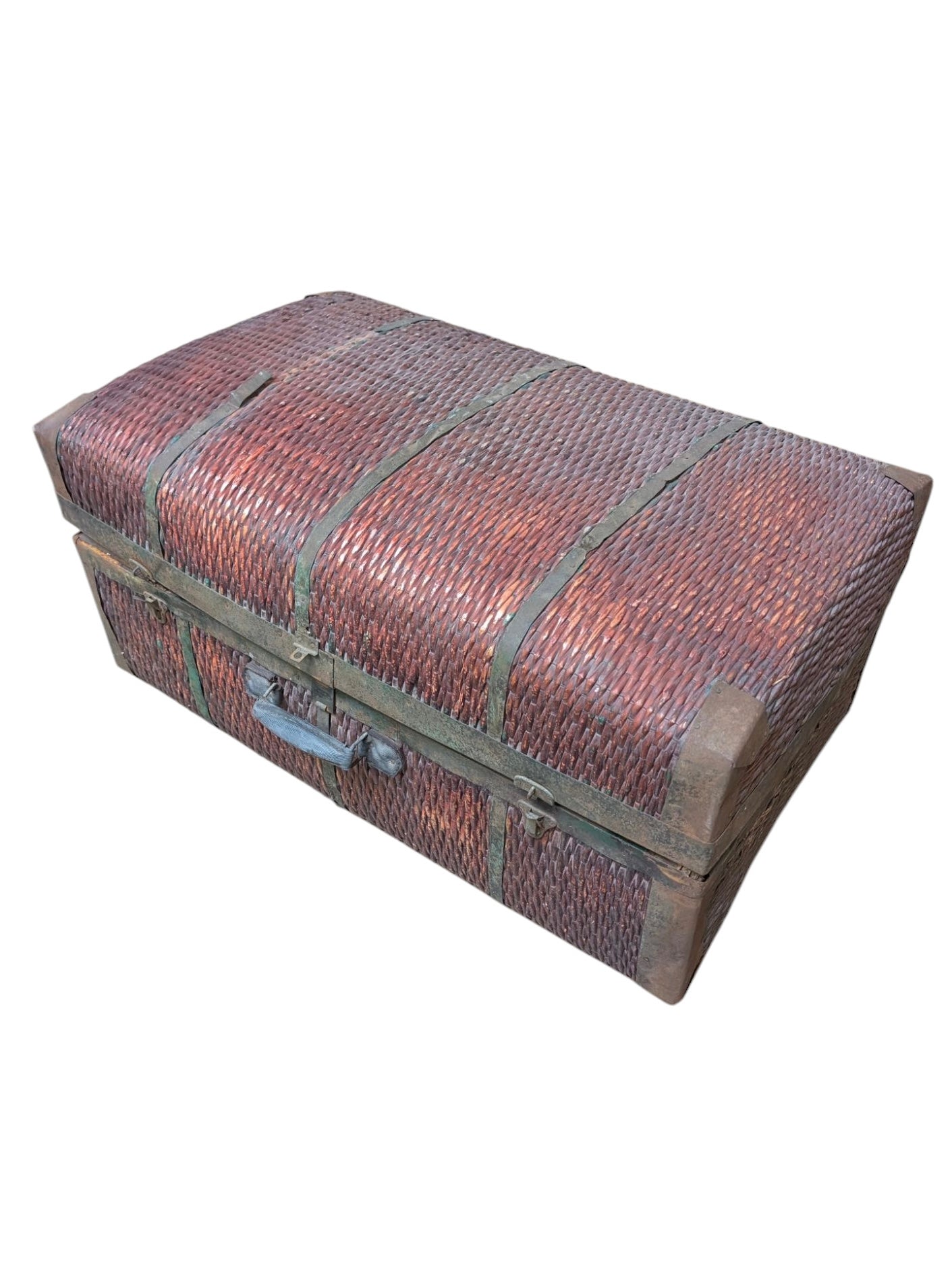 old chinese bamboo trunk red