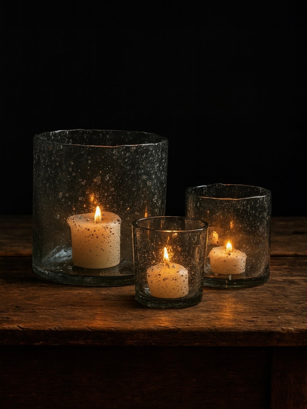candle holder tiny bubble