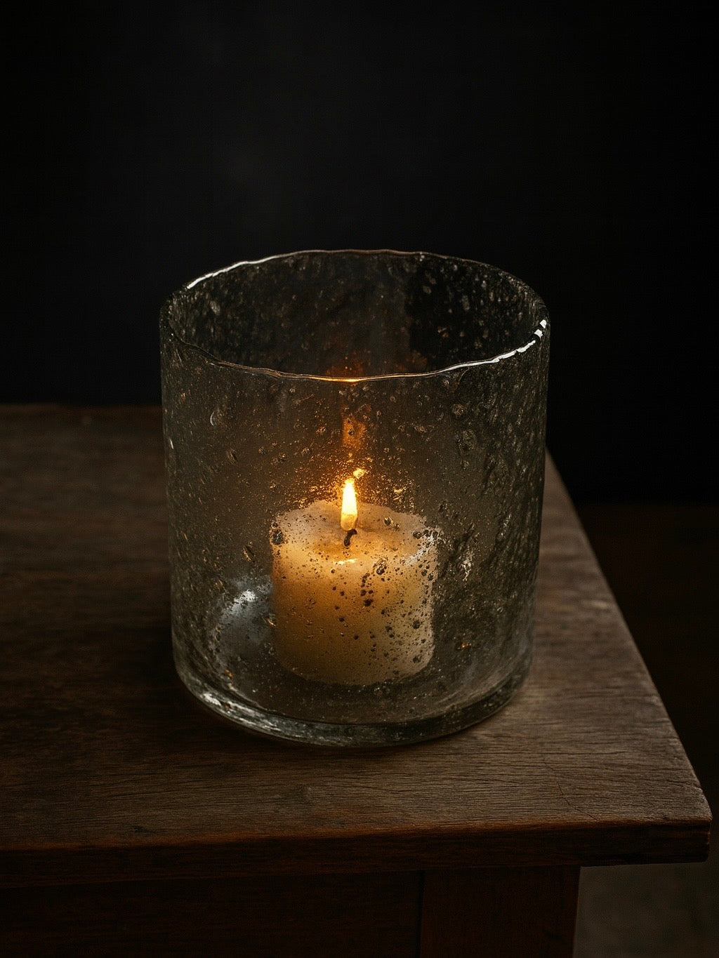 candle holder tiny bubble