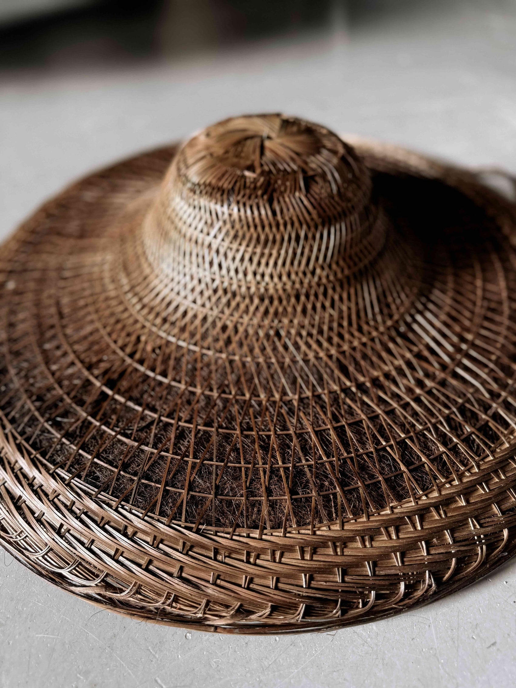 handmade Chinese bamboo hat