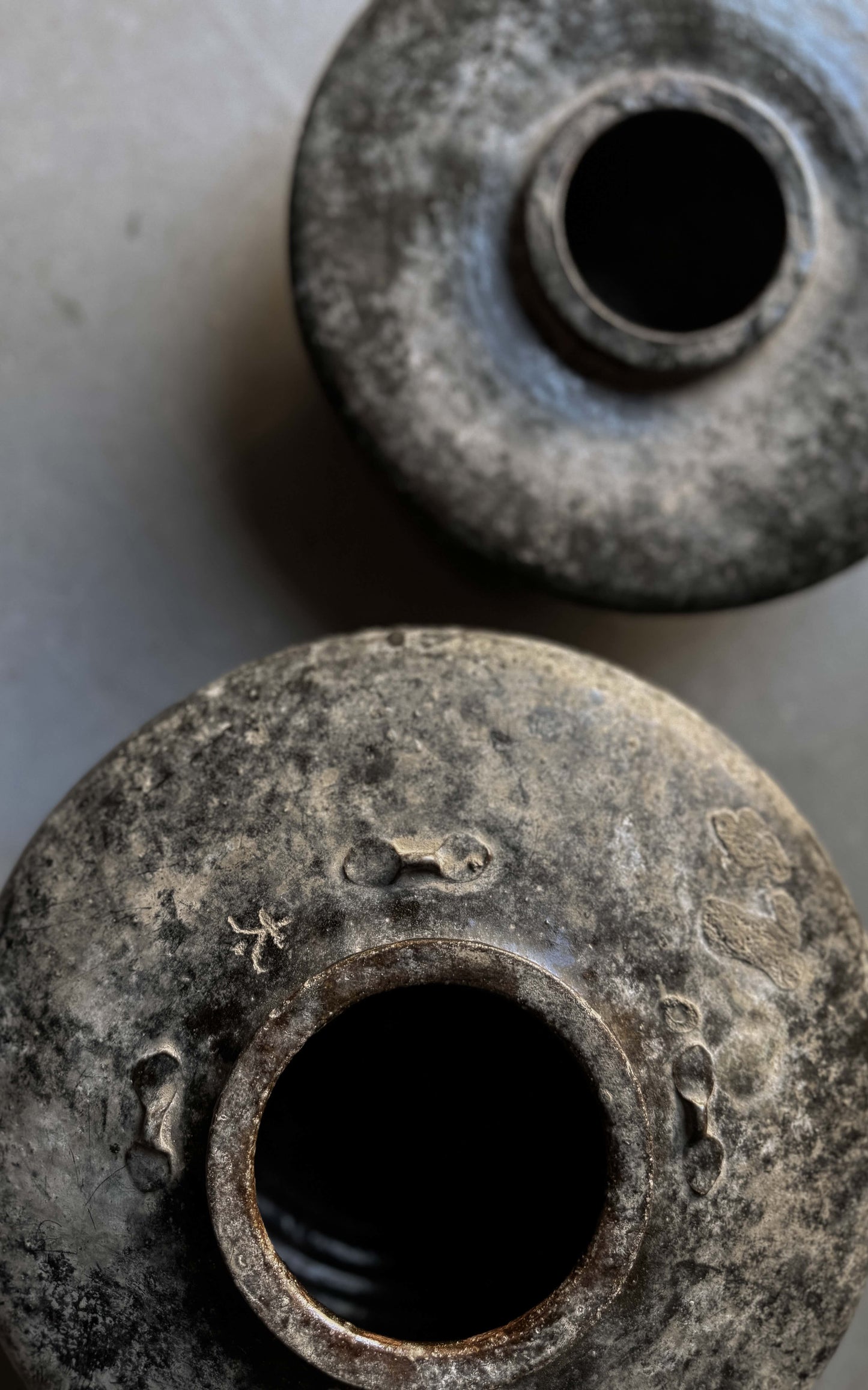 antique flat rice wine pot #2