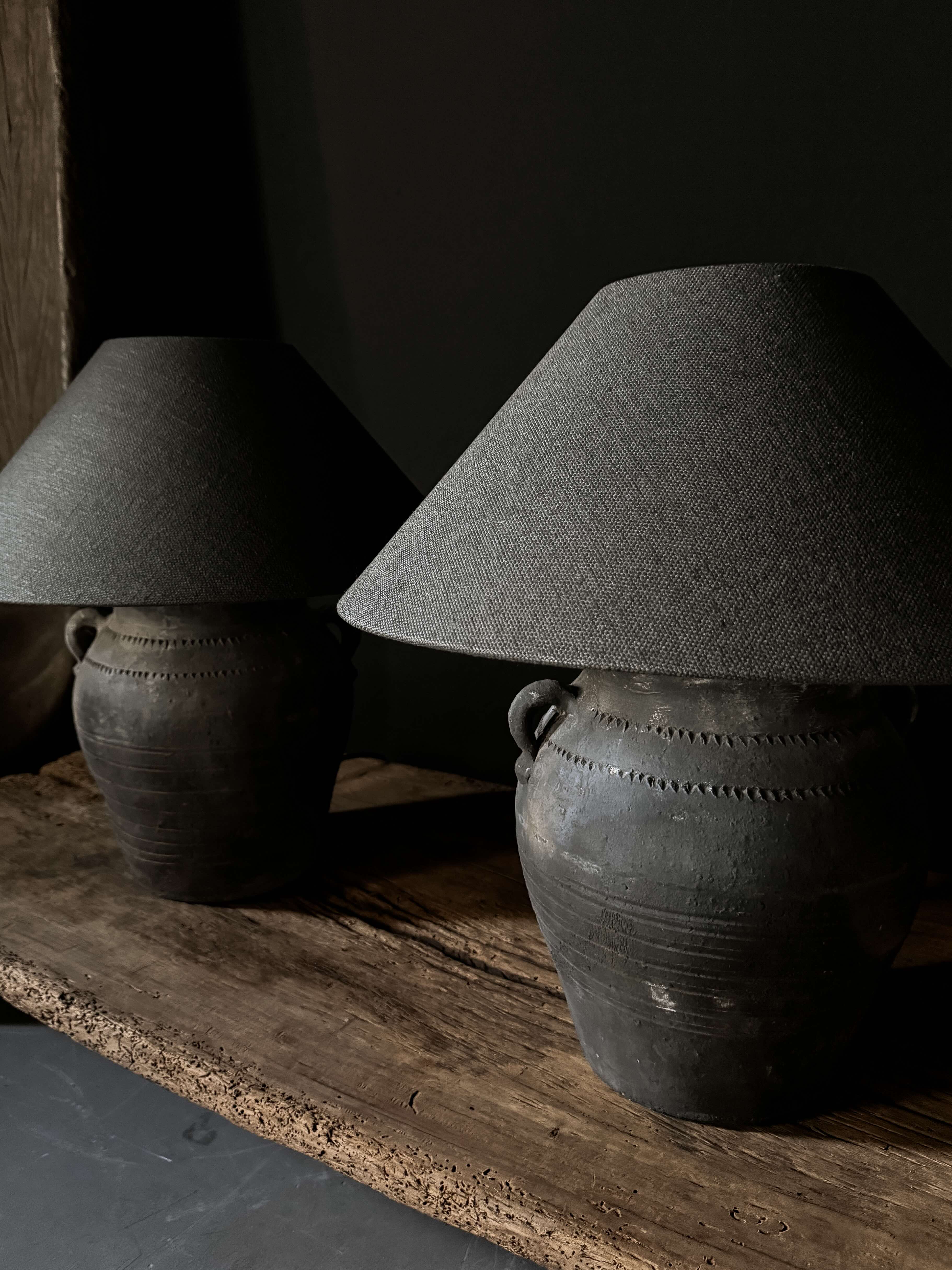 table lamp raw Chinese jar #1