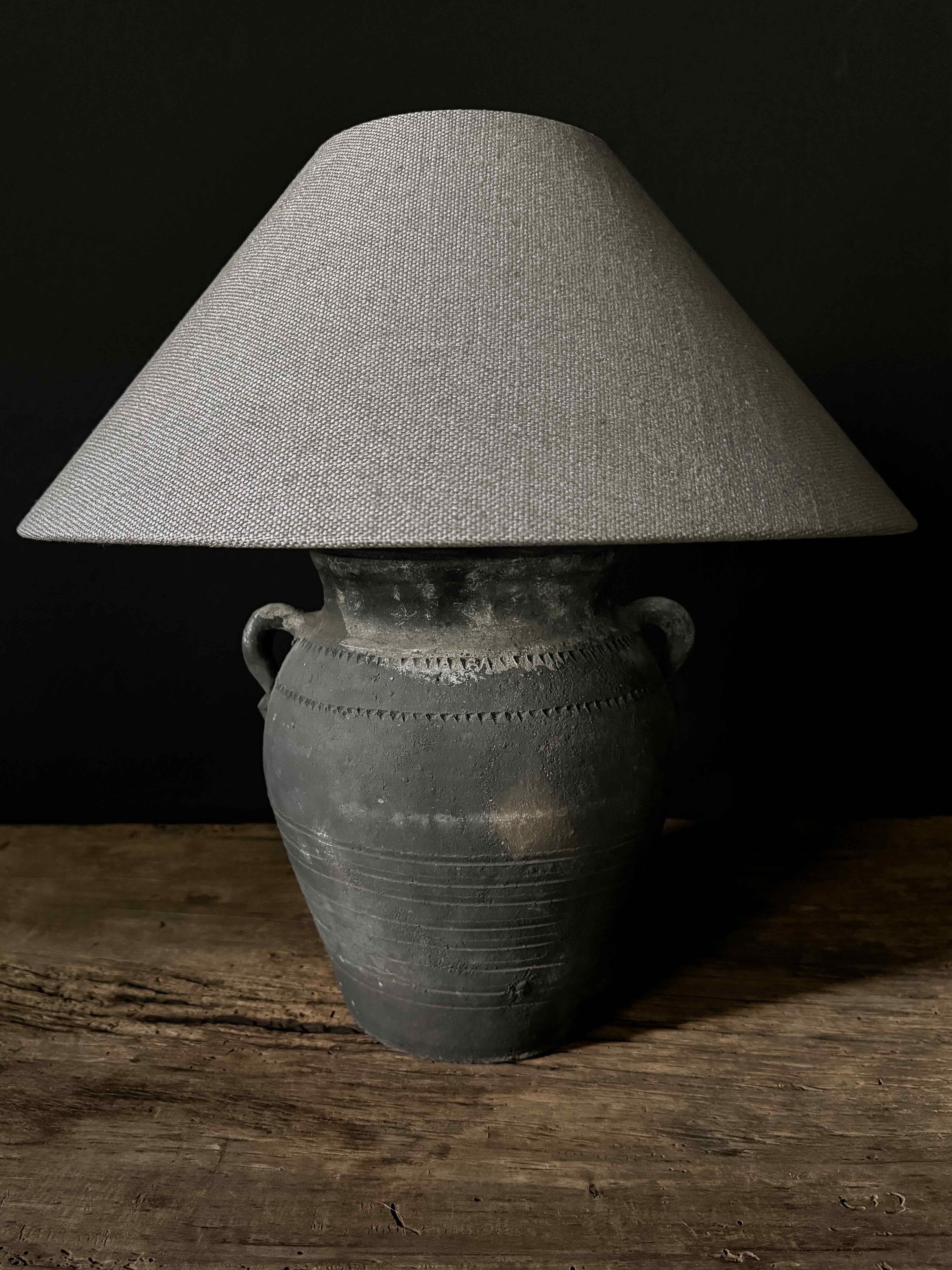 table lamp raw Chinese jar #4