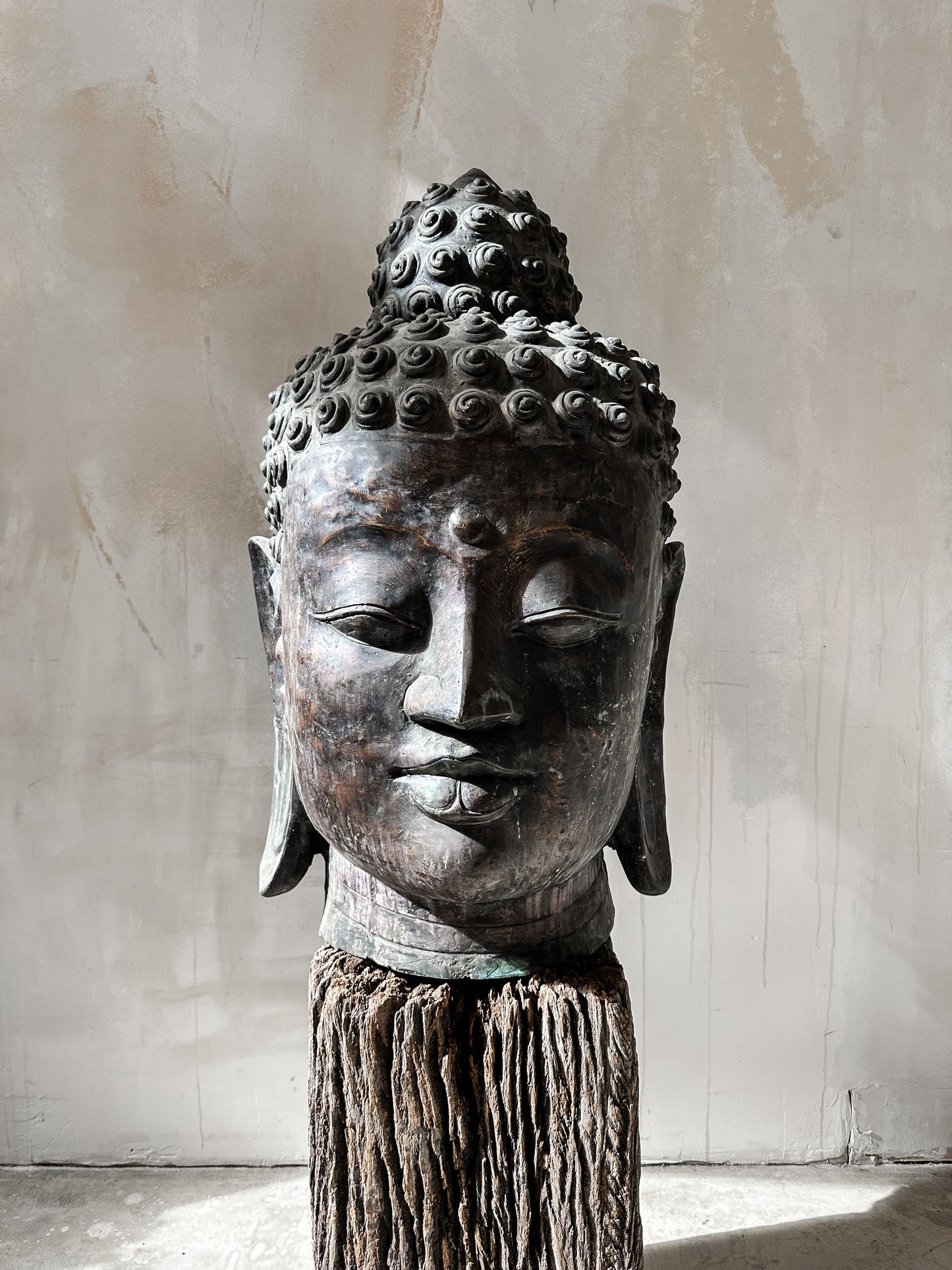 Bronze Buddha Head XXL