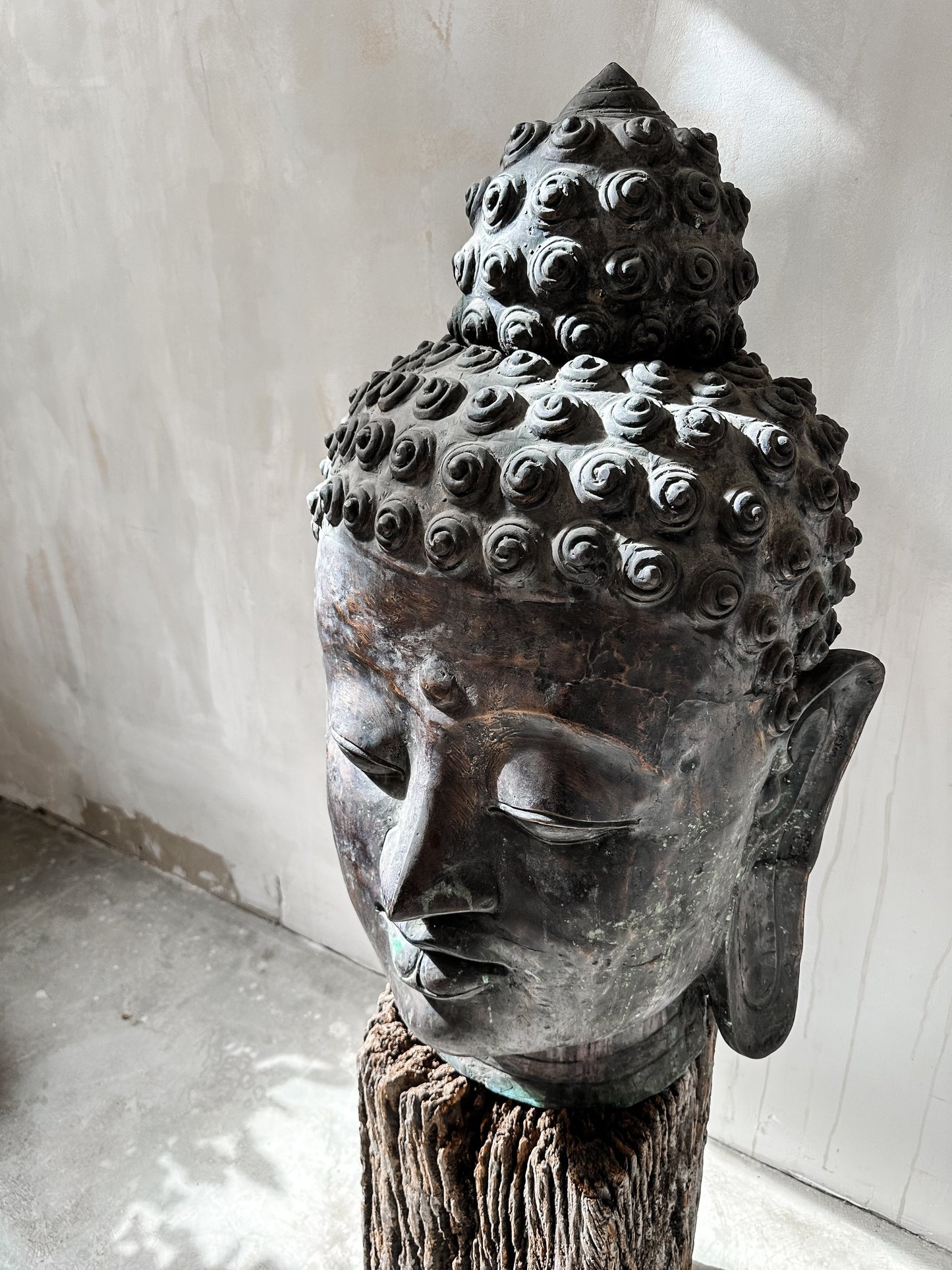 Bronze Buddha Head XXL