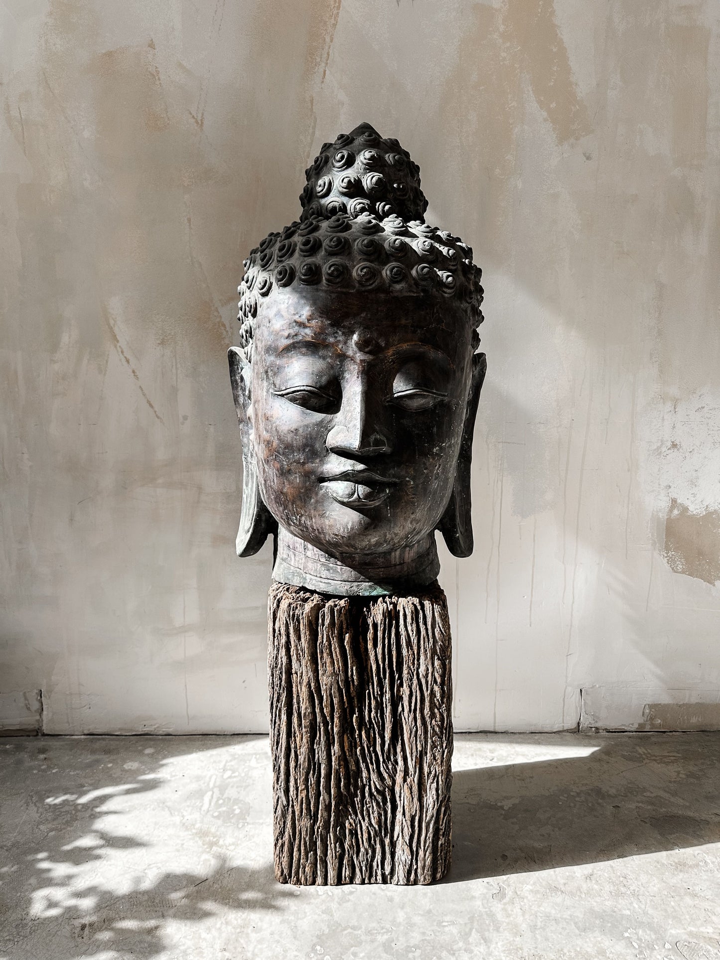 Bronze Buddha Head XXL