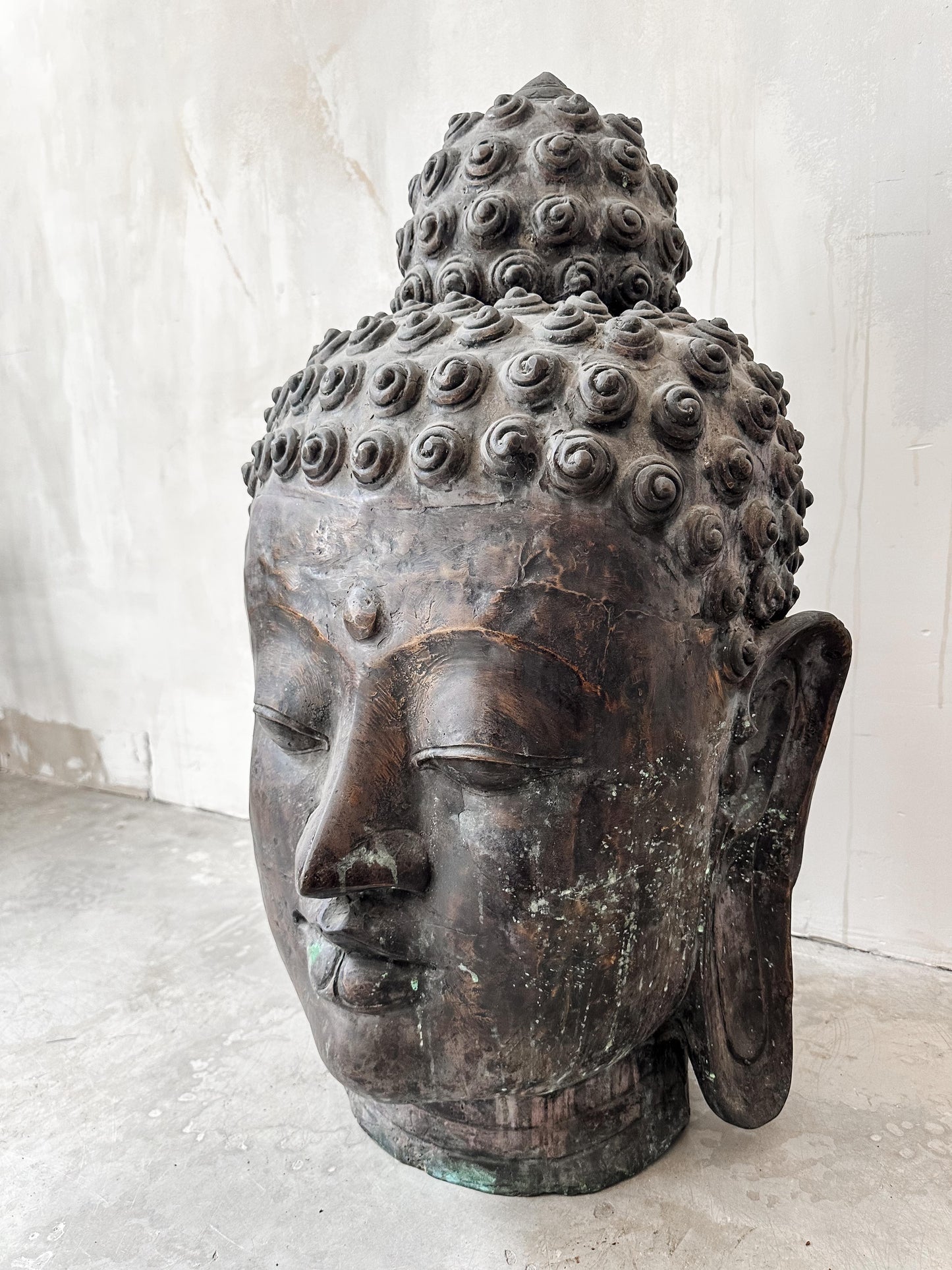 Bronze Buddha Head XXL