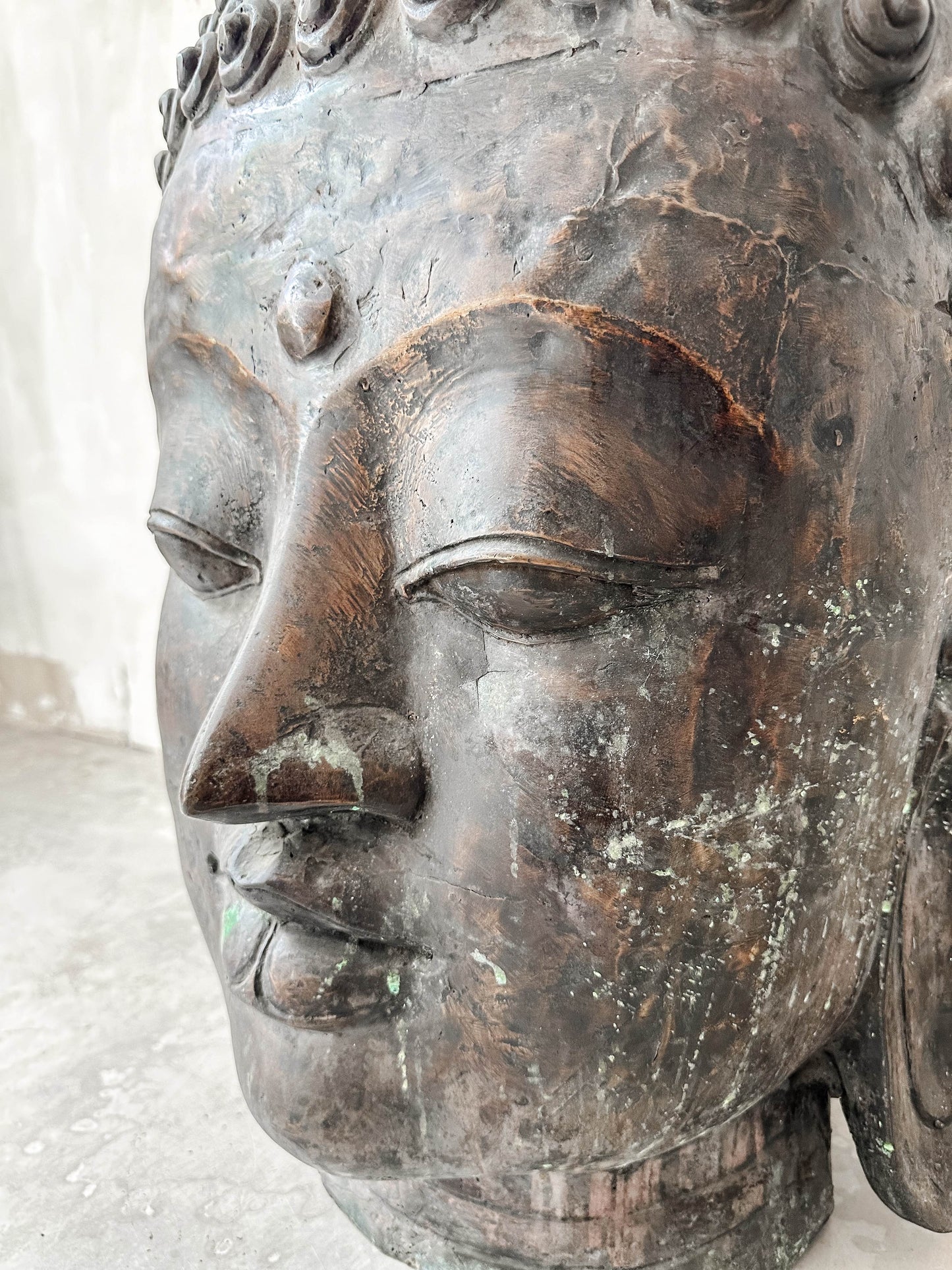 Bronze Buddha Head XXL