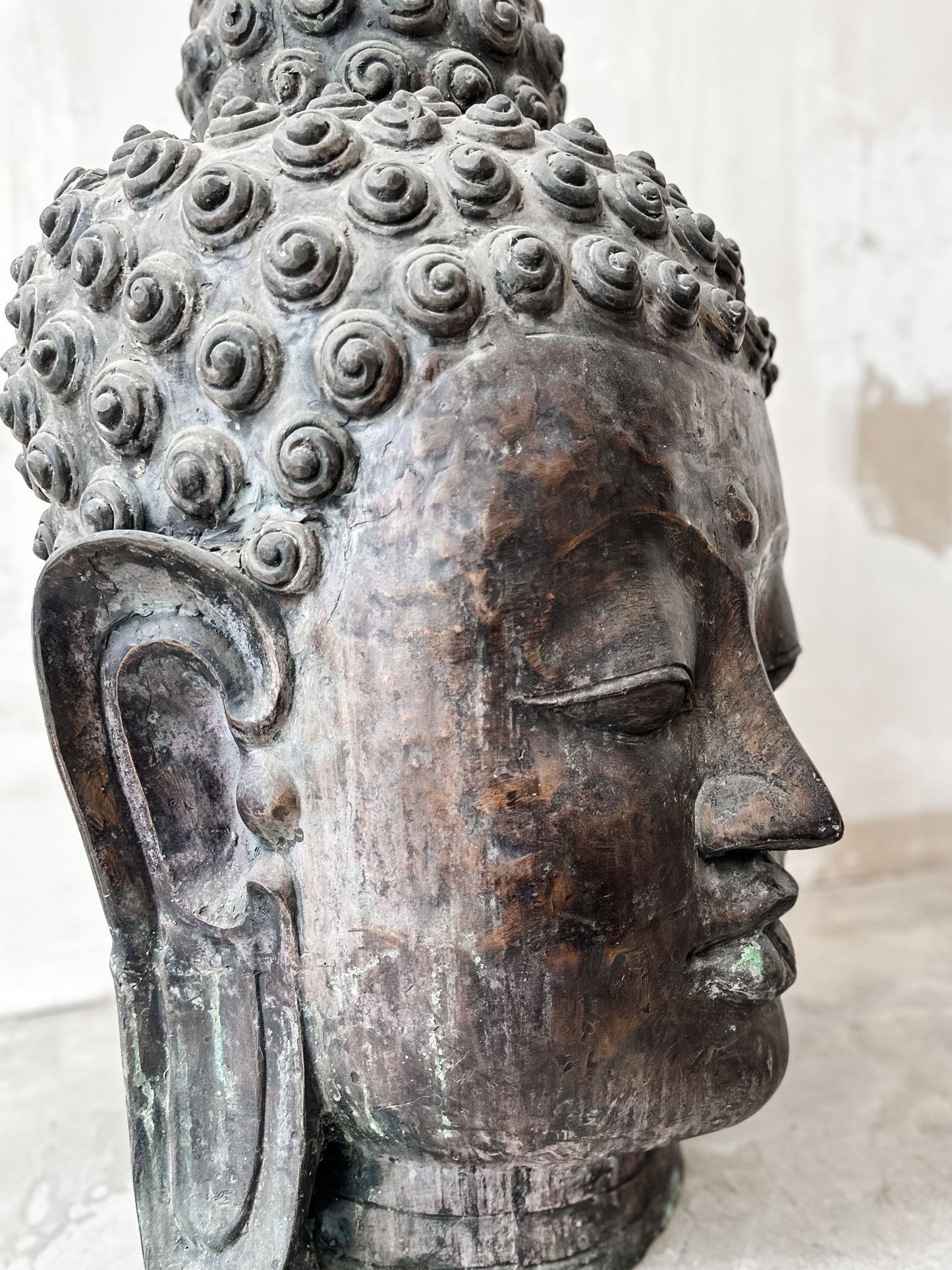 Bronze Buddha Head XXL