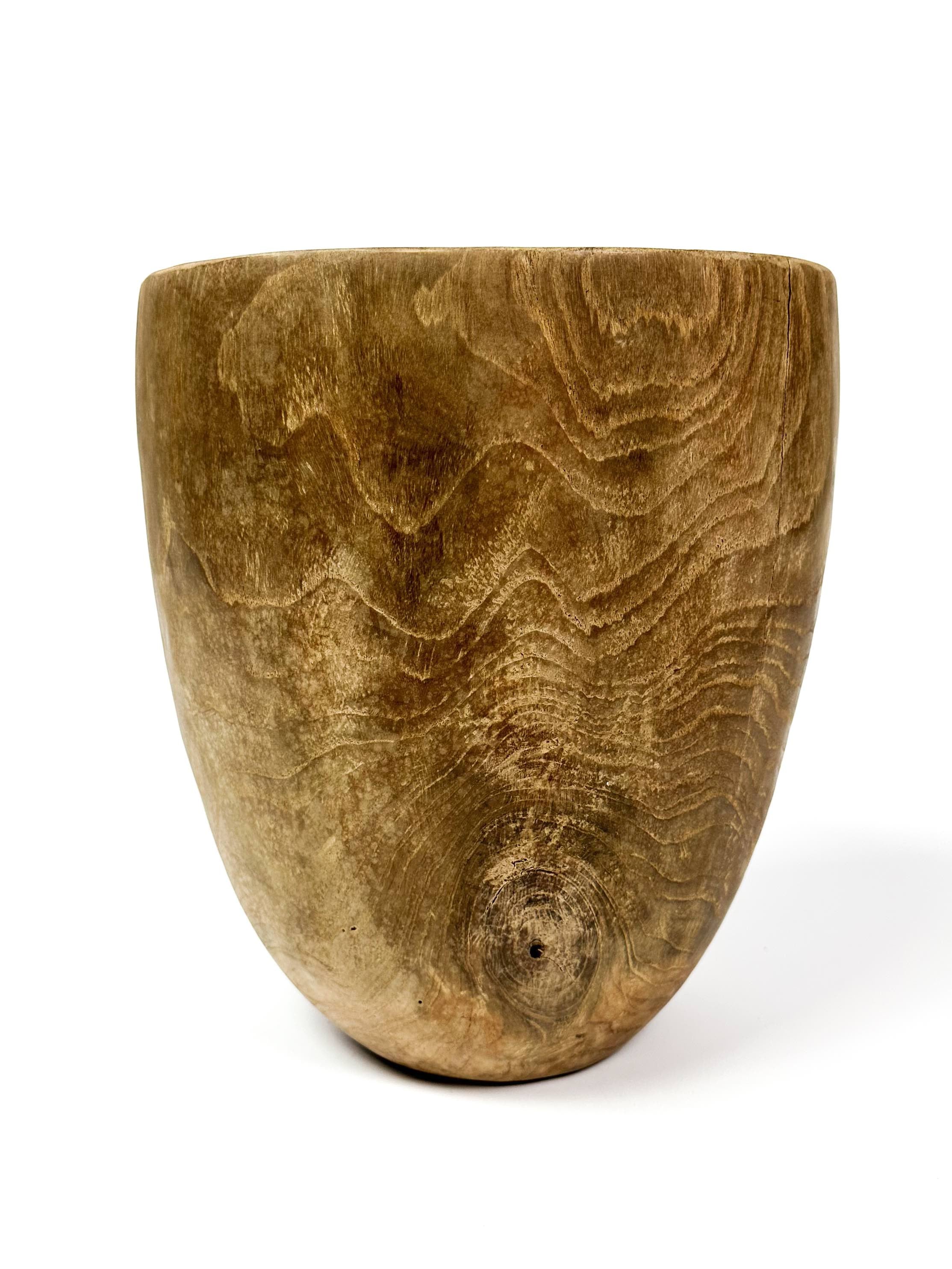 wooden vase teak