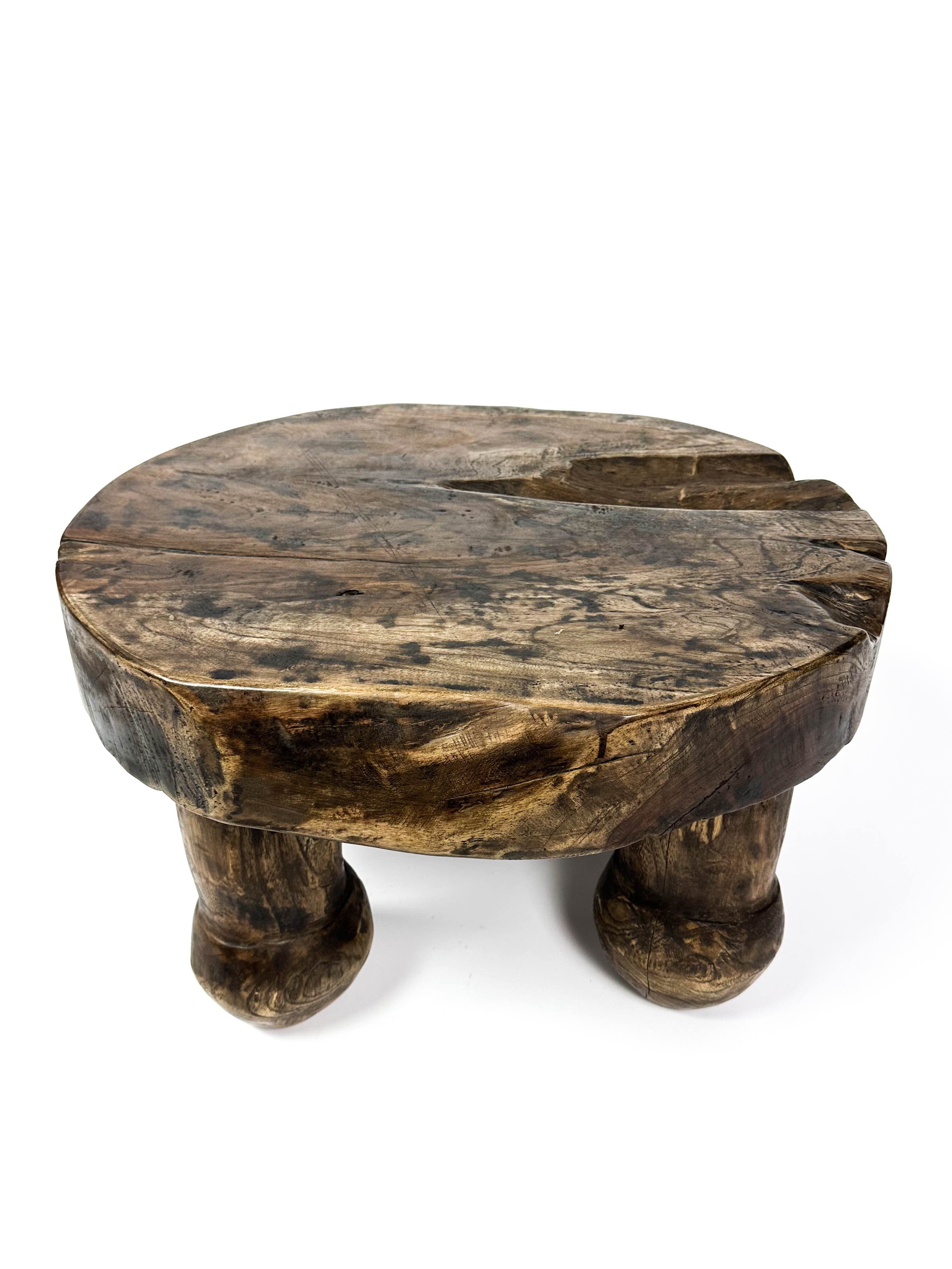 The teak ball coffee table
