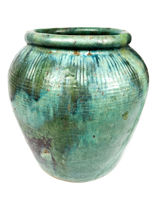 The antique Borneo water jar green #2