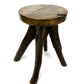 The teak 4-legged stool