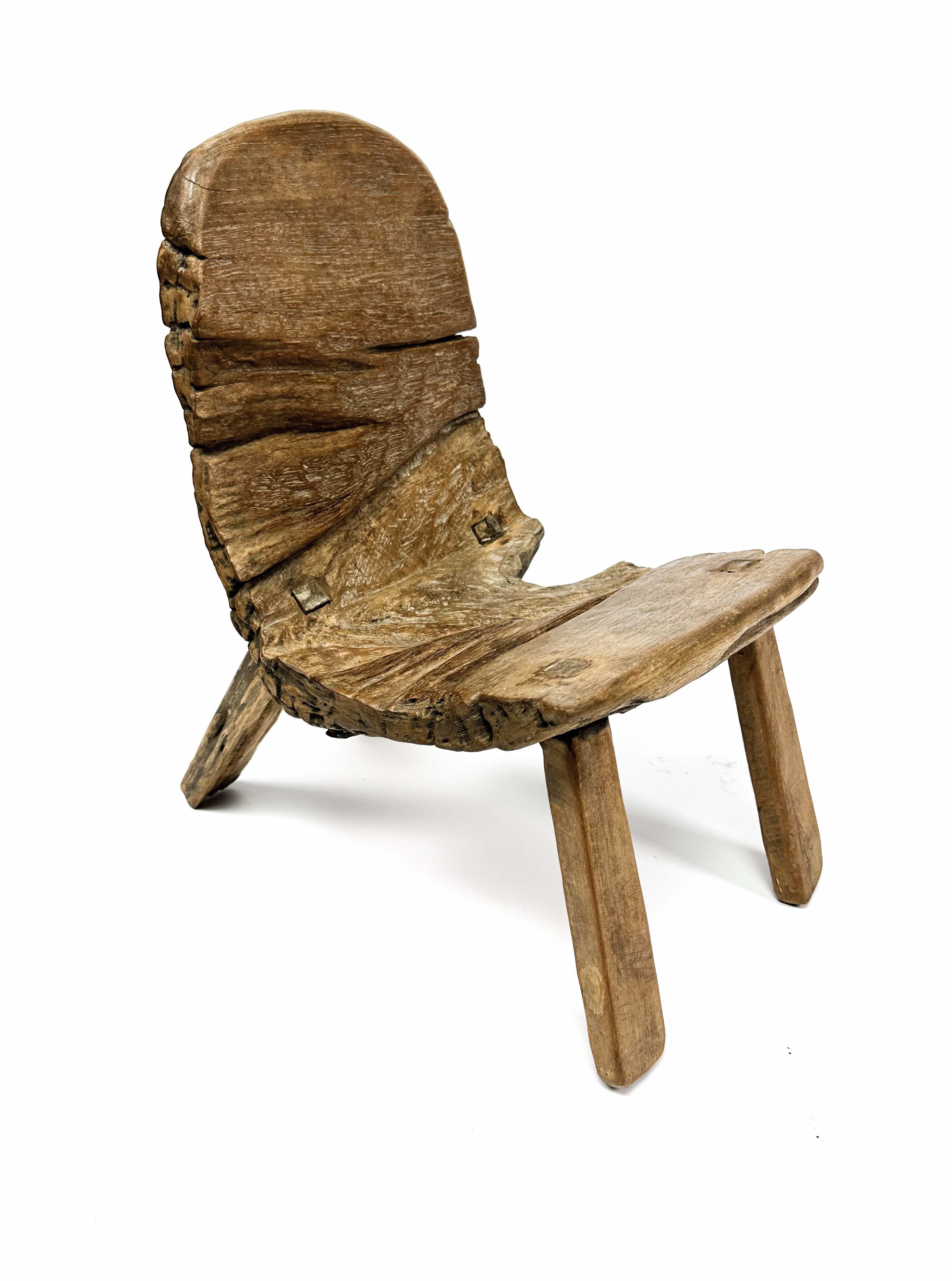 The small primitive teak chair #2