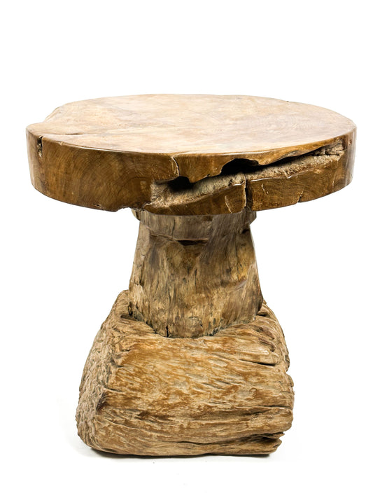 The teak round table