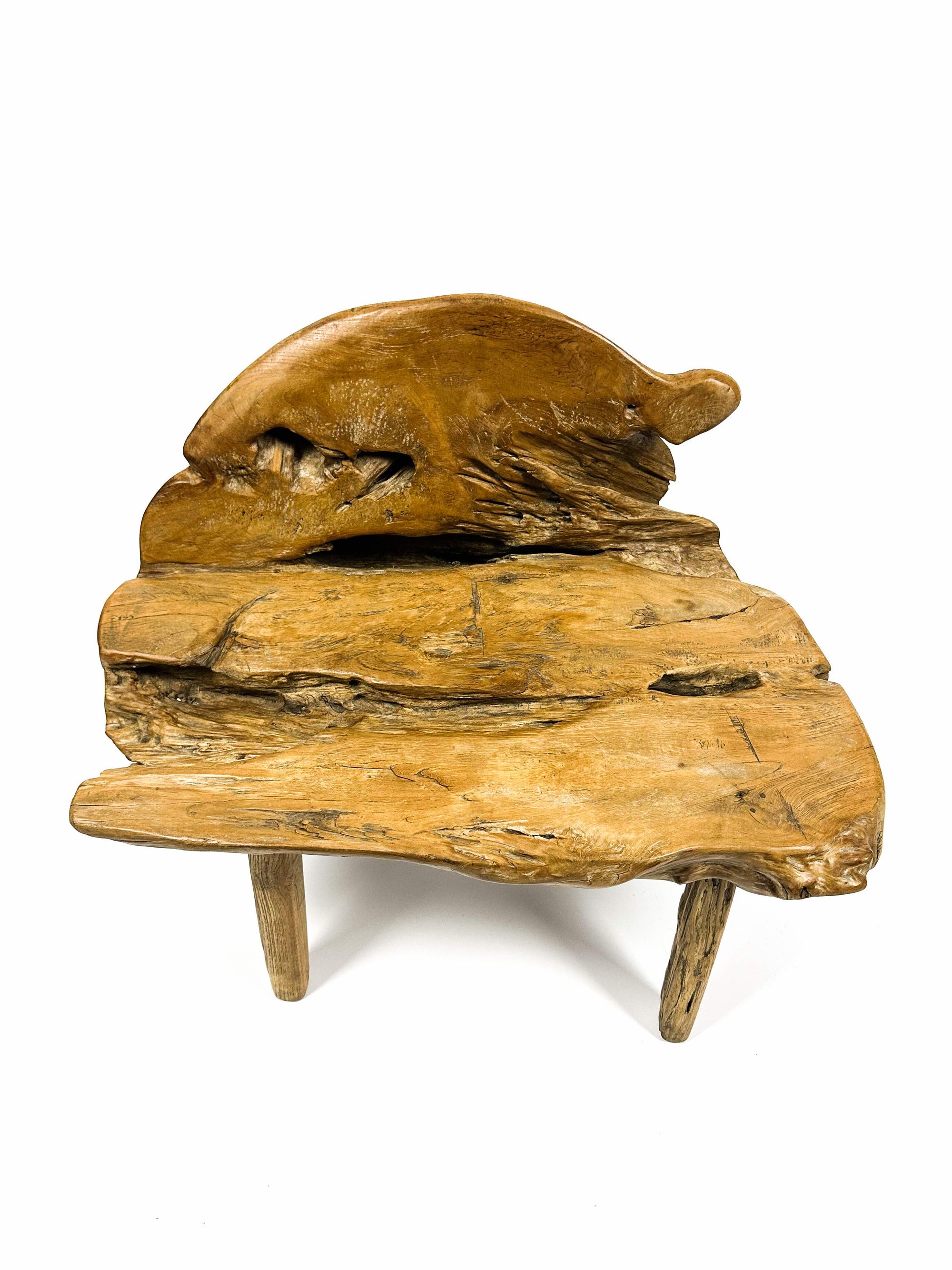The small primitive teak bench #1
