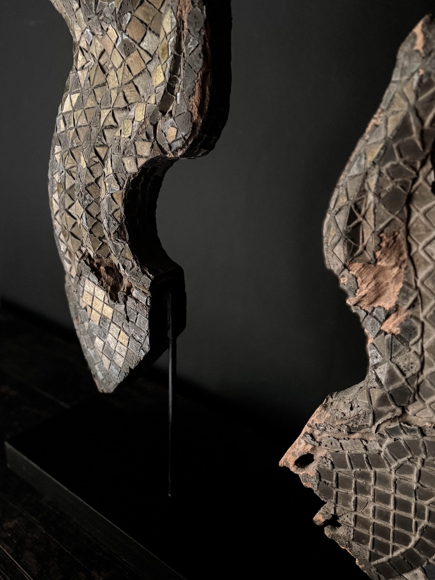 pair of antique Burmese chofas