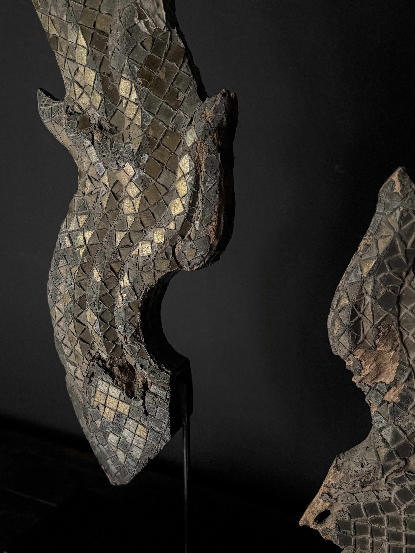 pair of antique Burmese chofas