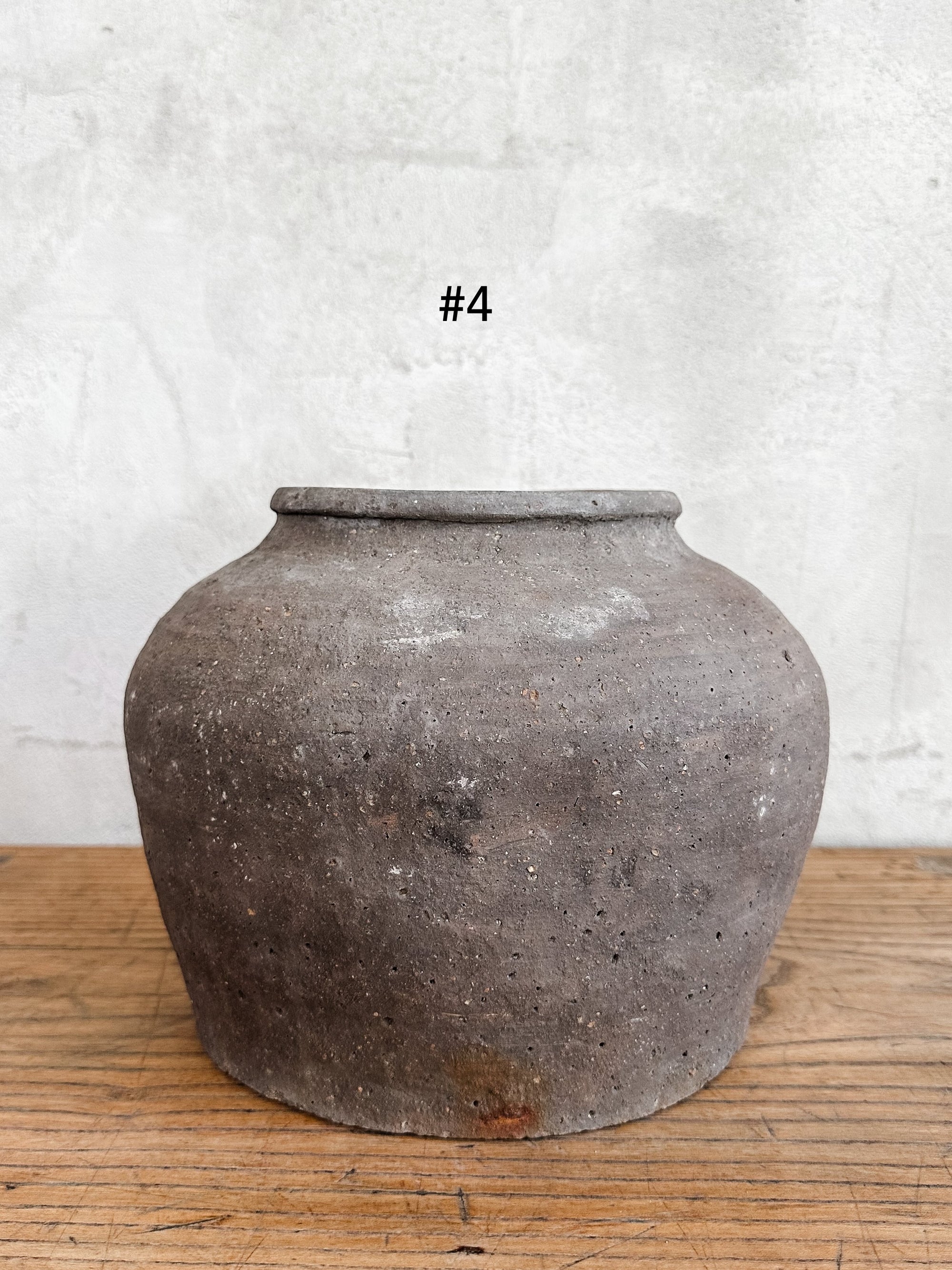 Rough earthenware pottery