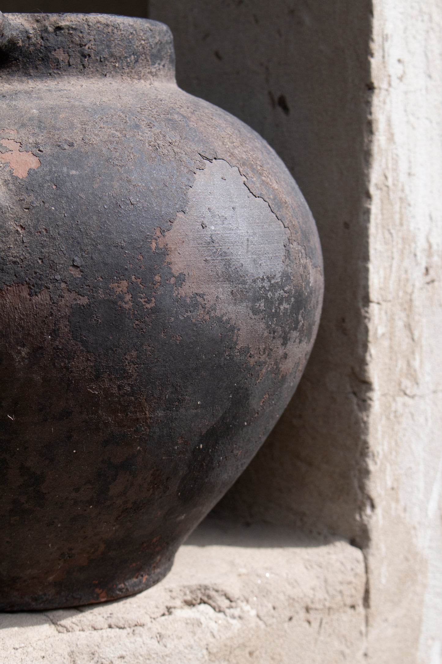 antique Ukraine grey pot #5