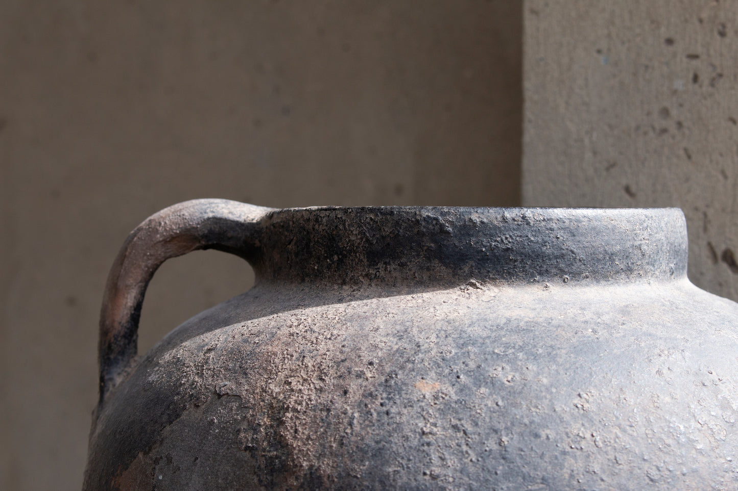 antique Ukraine grey pot #5