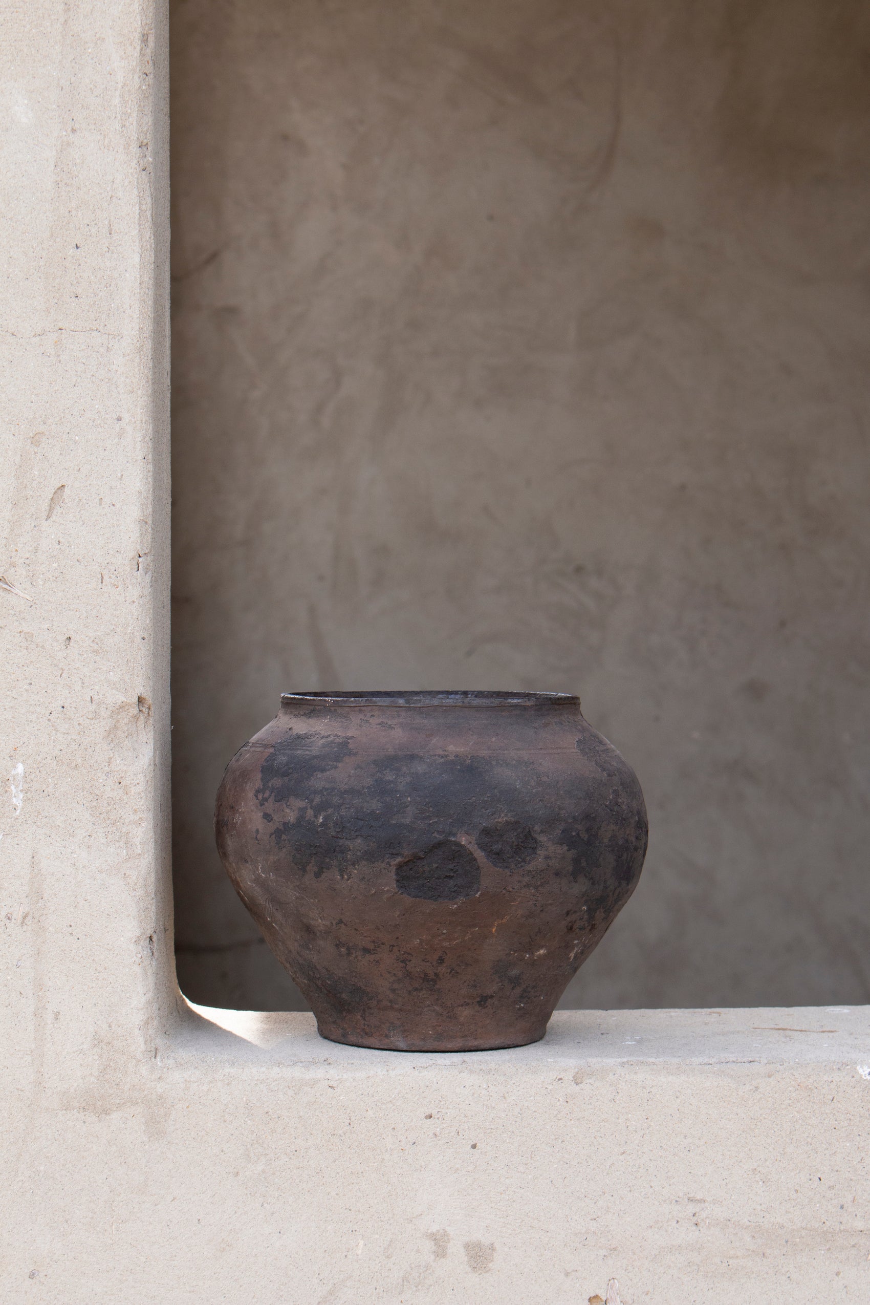 antique Ukraine grey pot #4