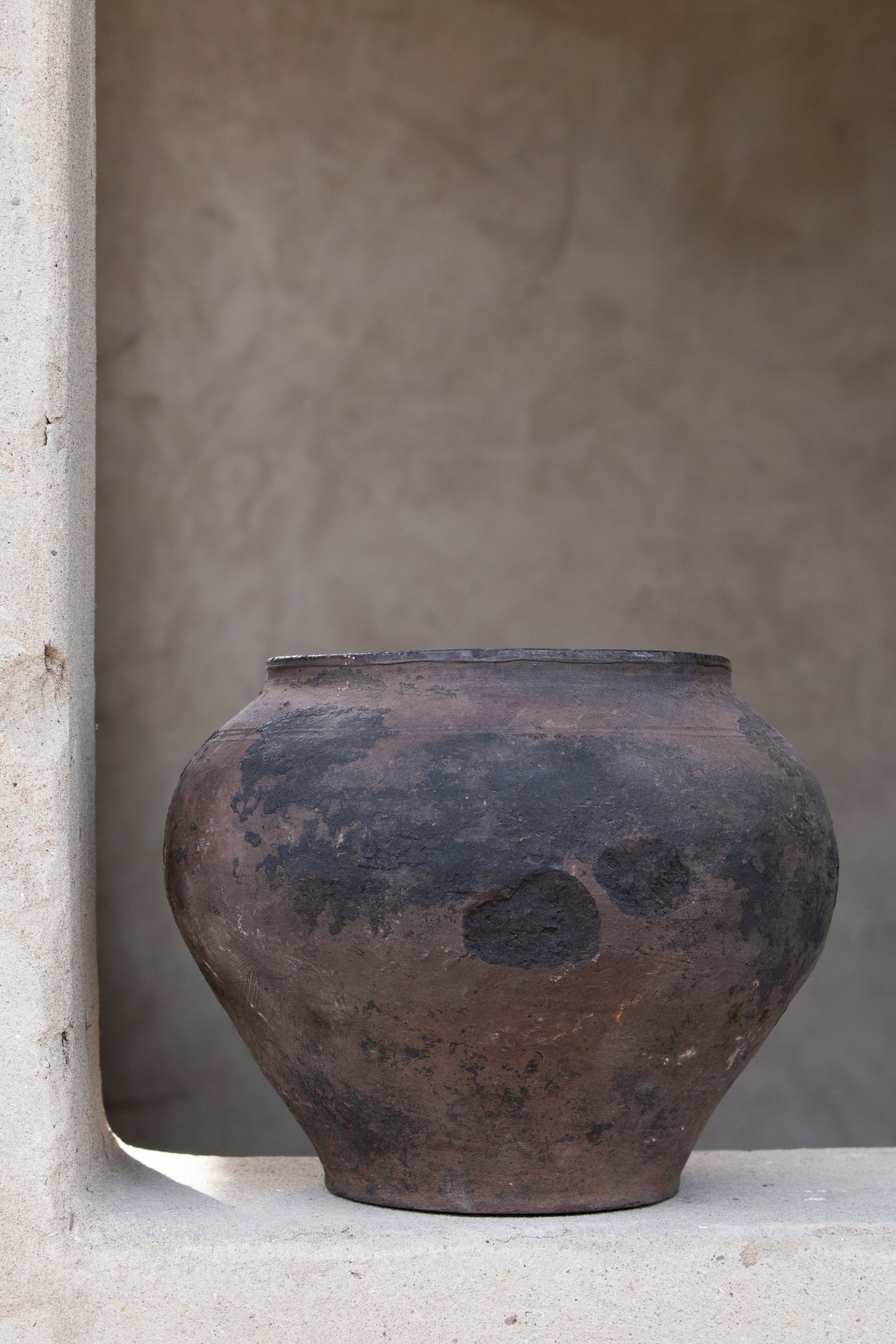 antique Ukraine grey pot #4