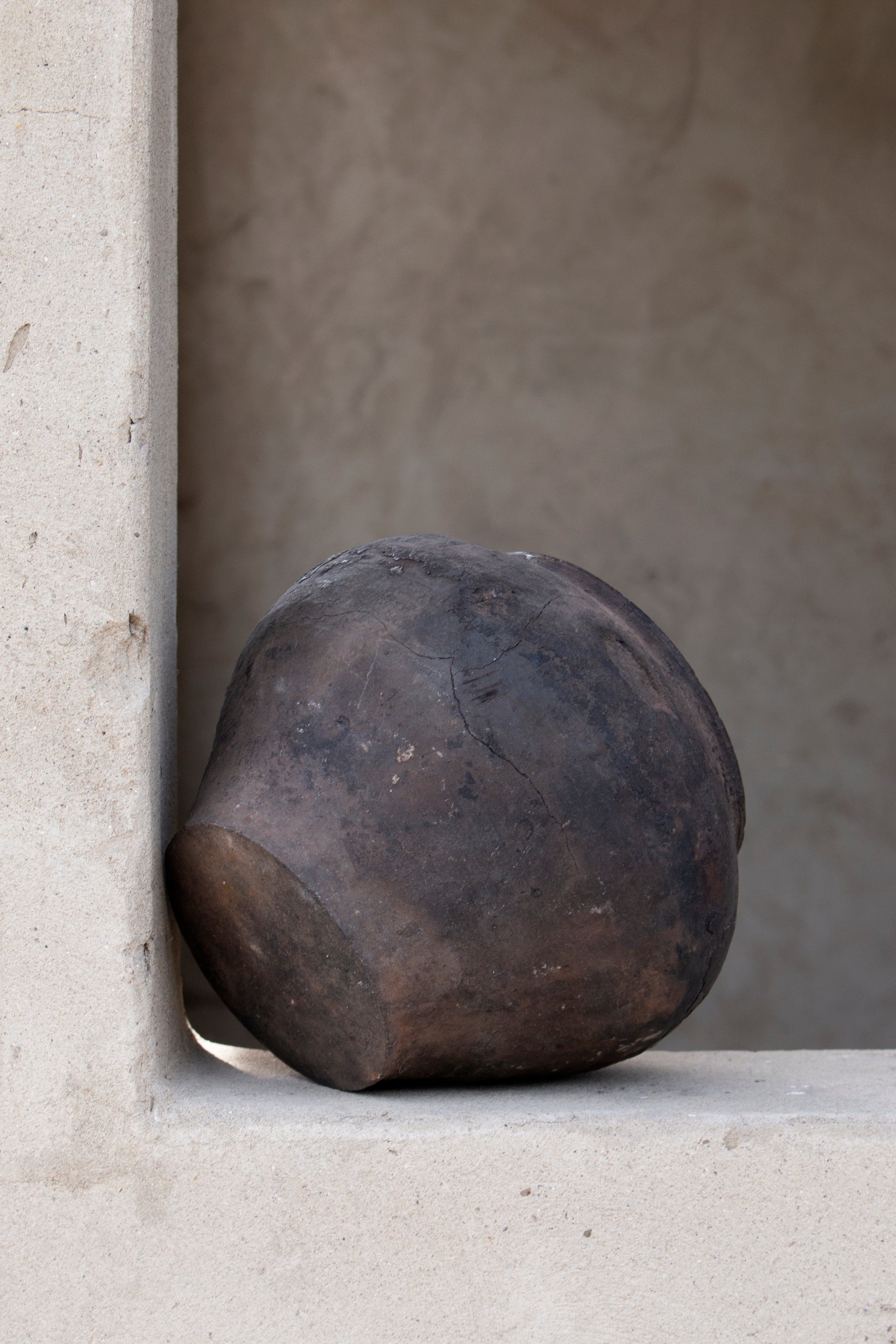 antique Ukraine grey pot #4