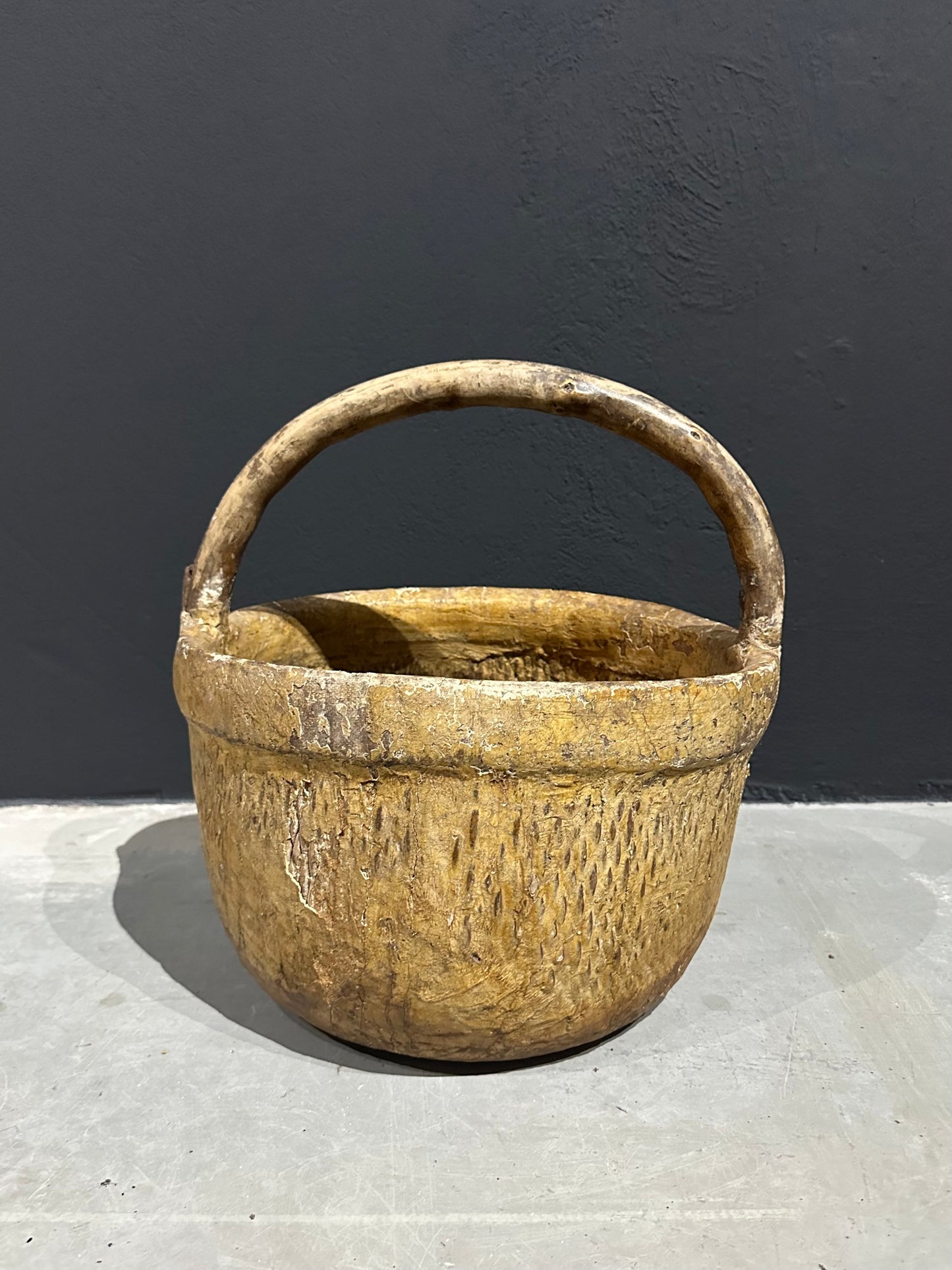 Old Chinese wicker basket XL #1