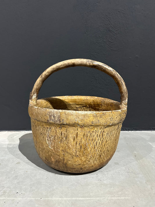 Old Chinese wicker basket XL #1