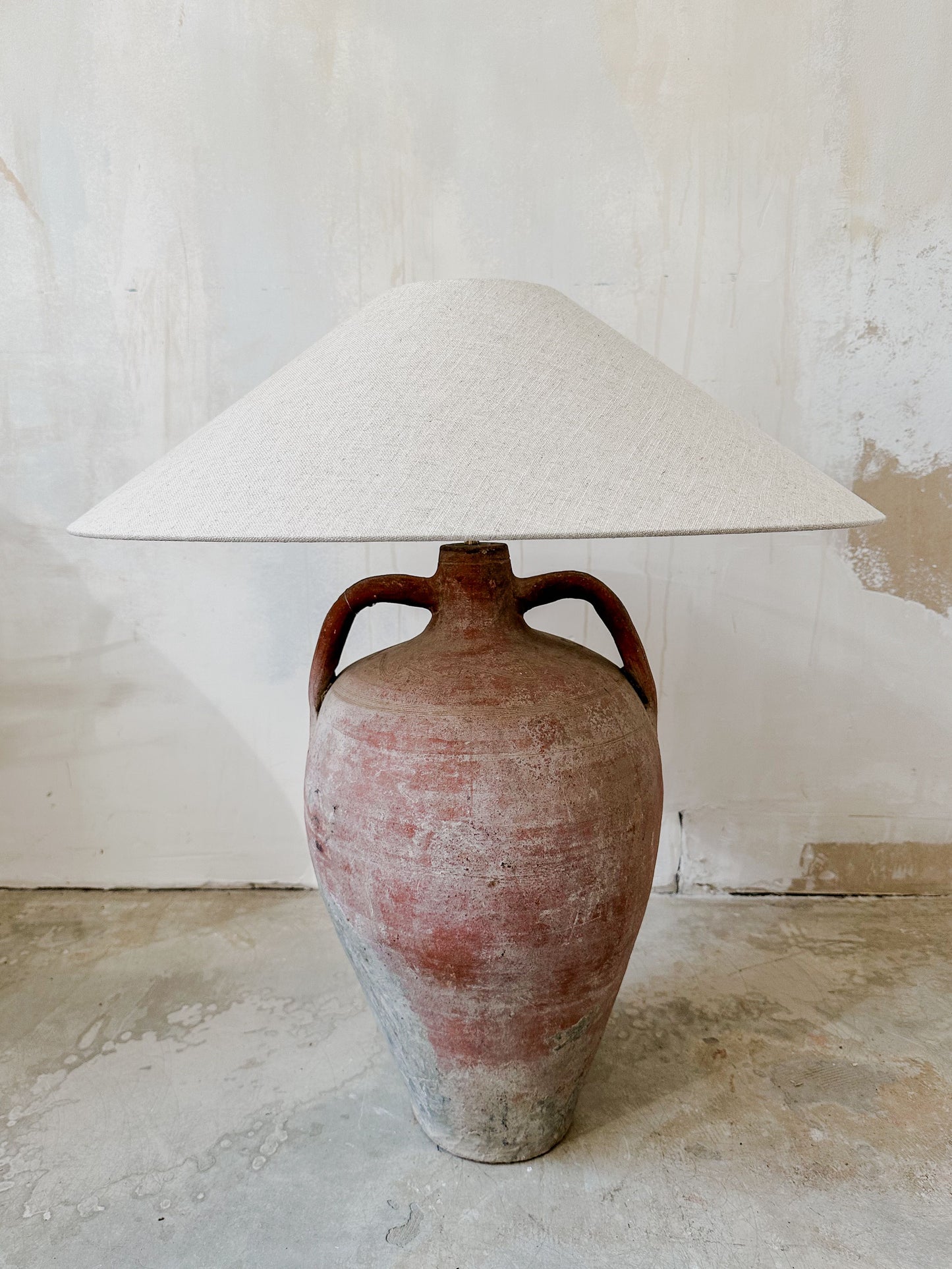 lamp antique amphora & linen #1