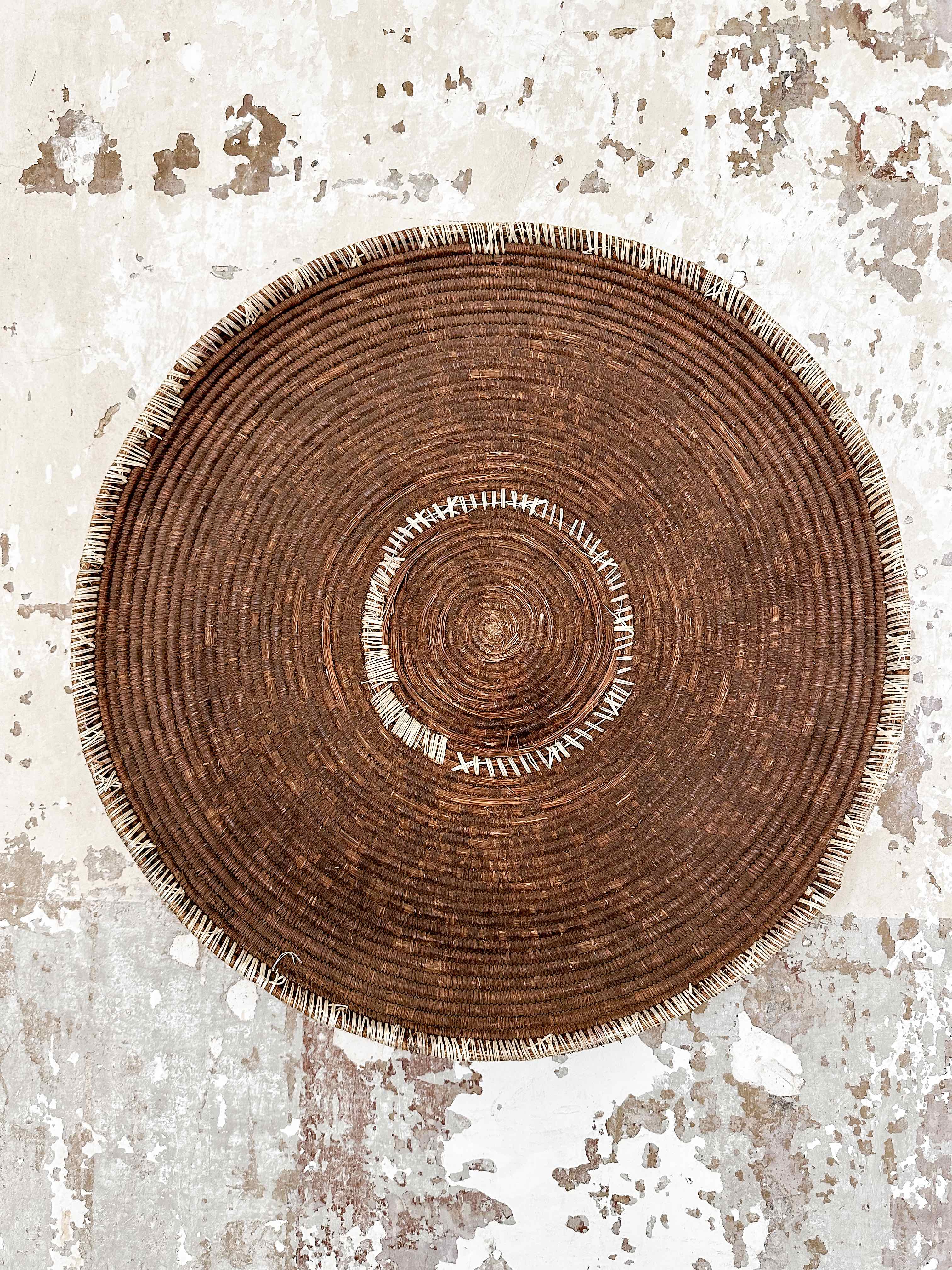 Old injera raffia plate #8