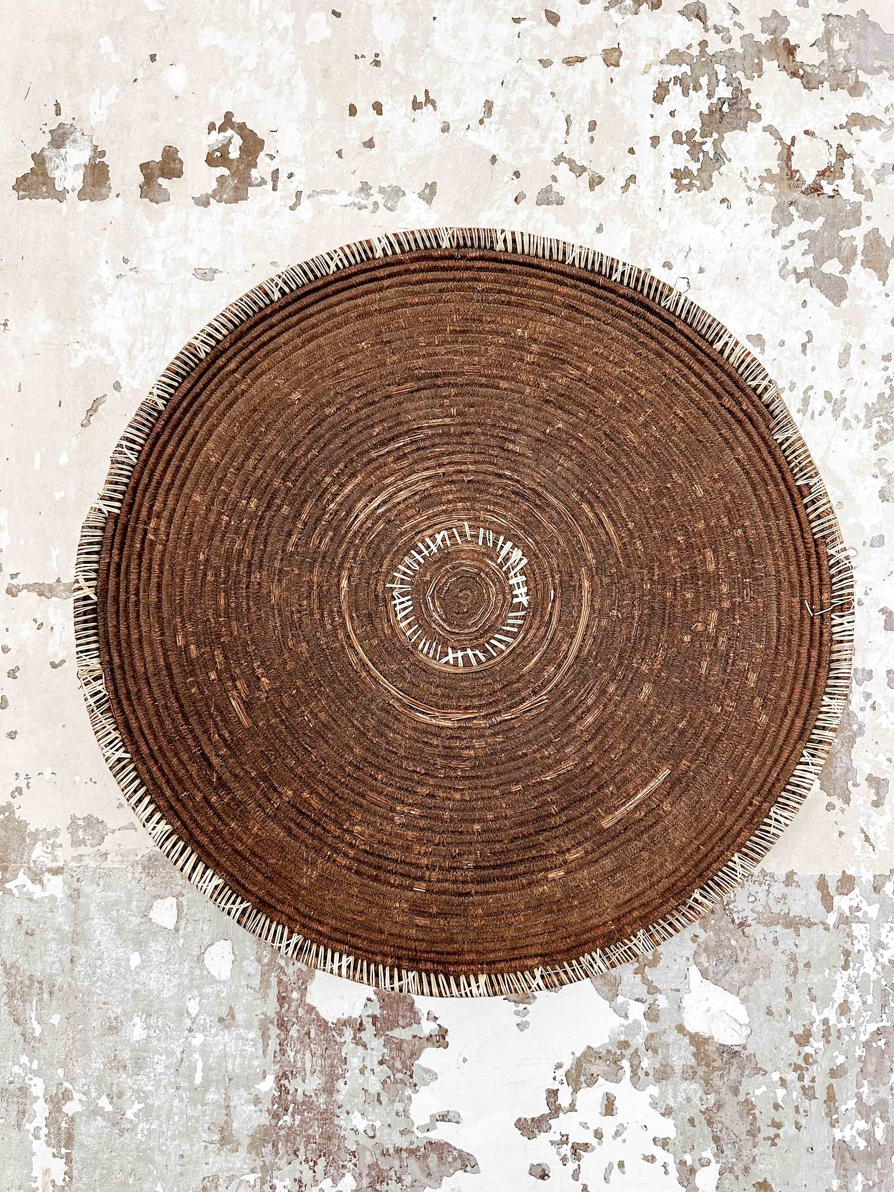 Old injera raffia plate #9