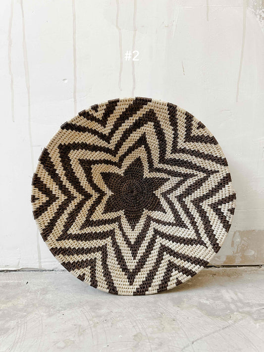 Basket Sisal mustard/brown/yellow 35cm