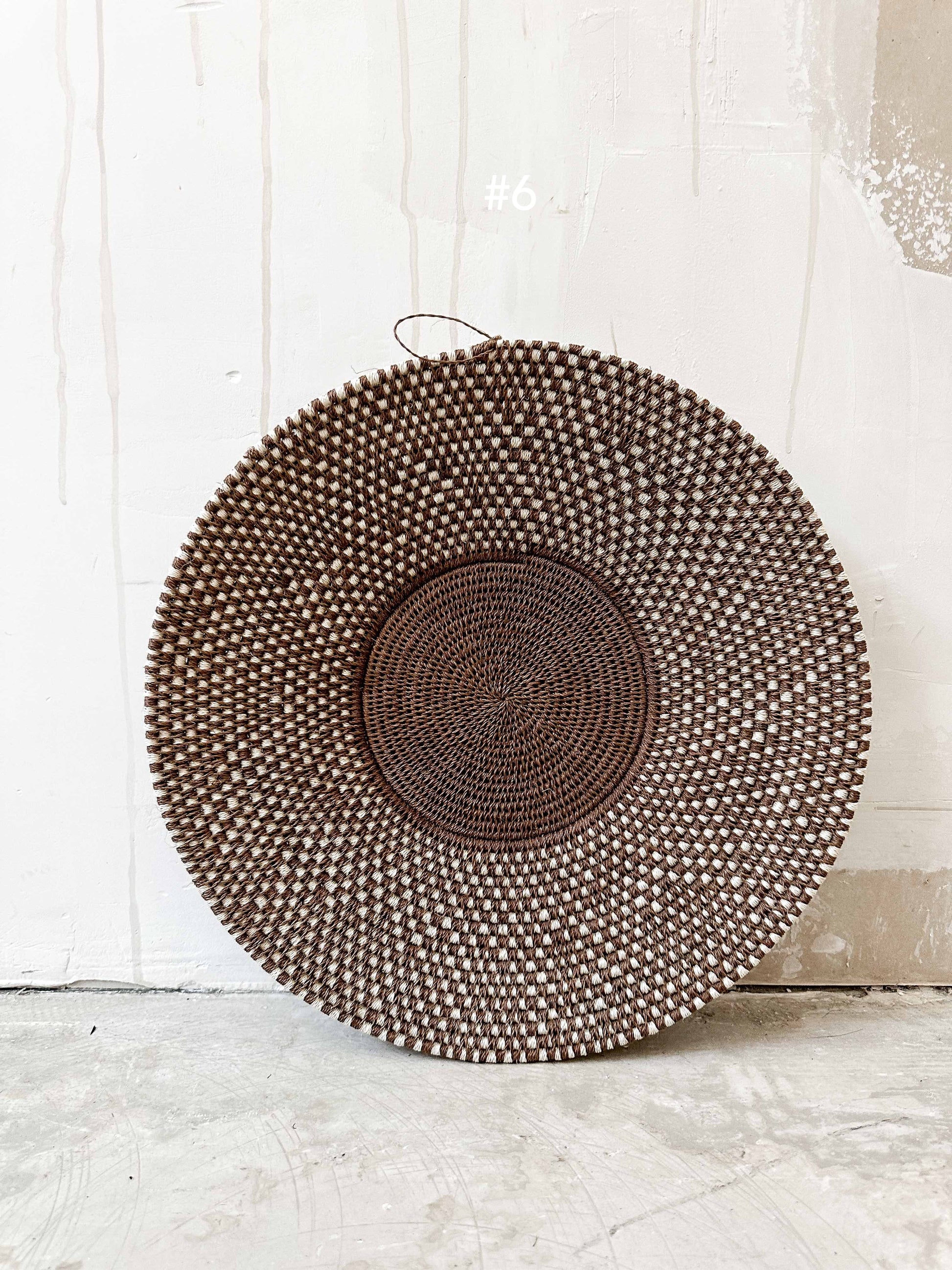 Basket Sisal mustard/brown/yellow 40cm