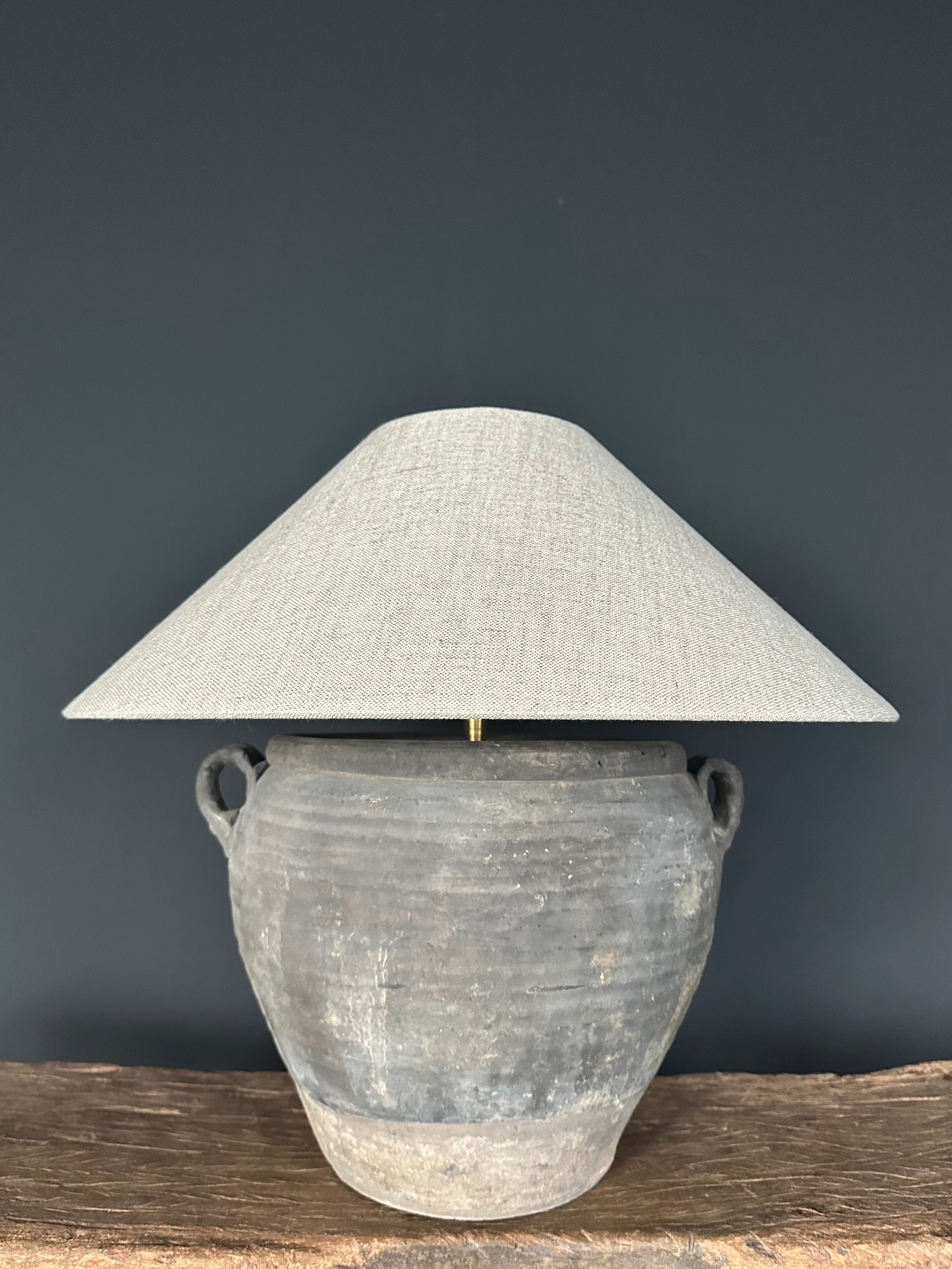 table lamp old Chinese pot #3