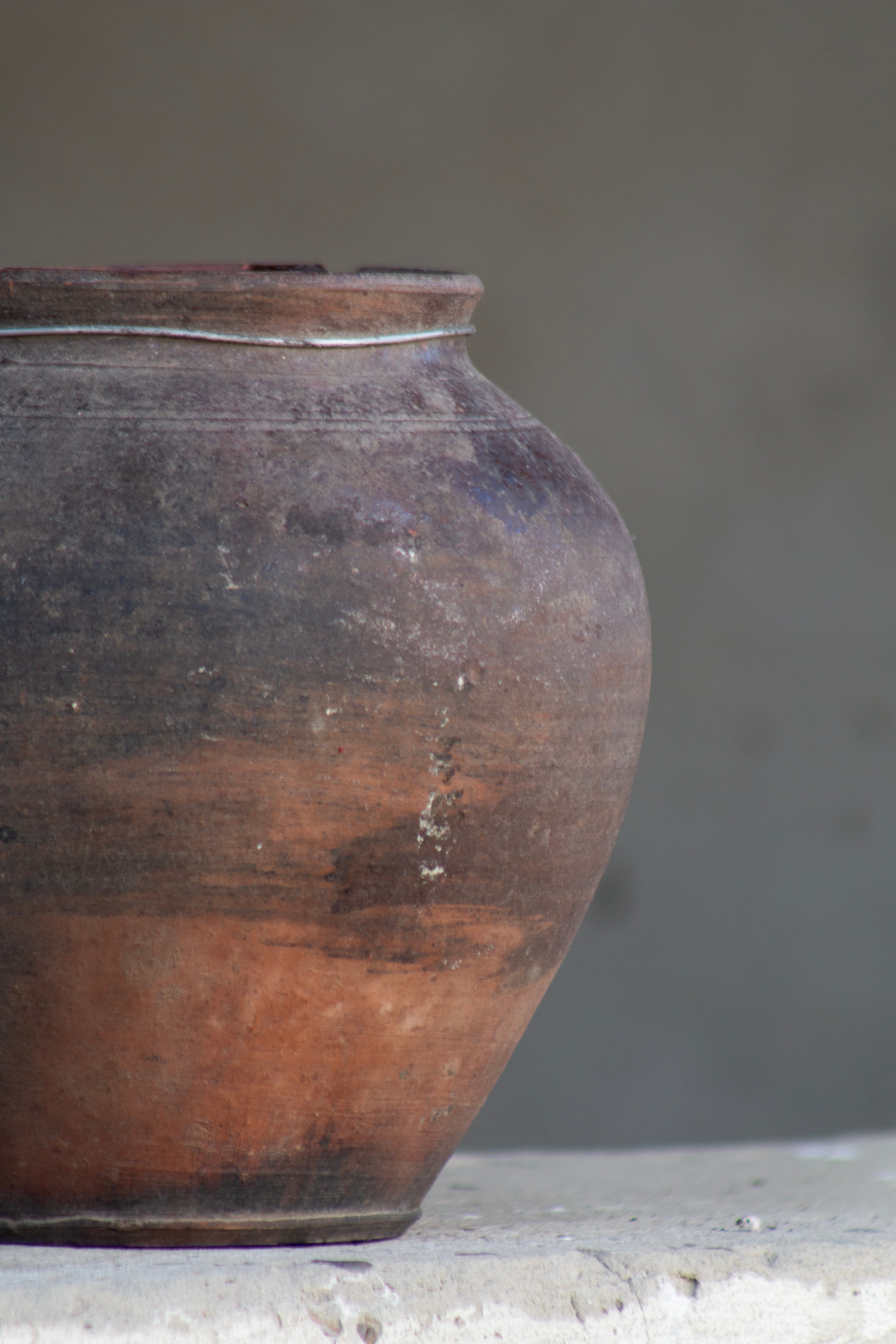 antique signature pot #7