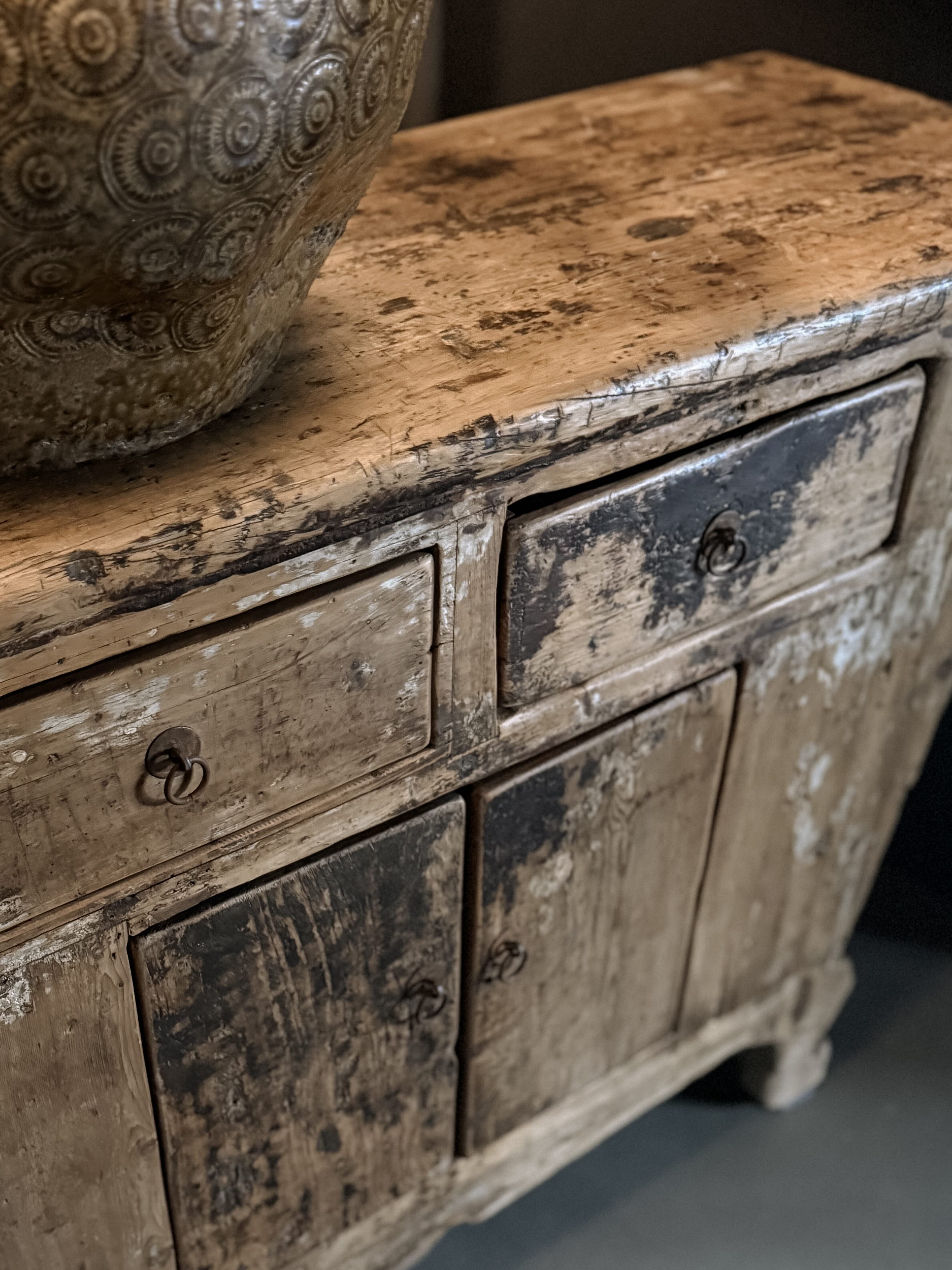 patinated Chinese storage cabinet