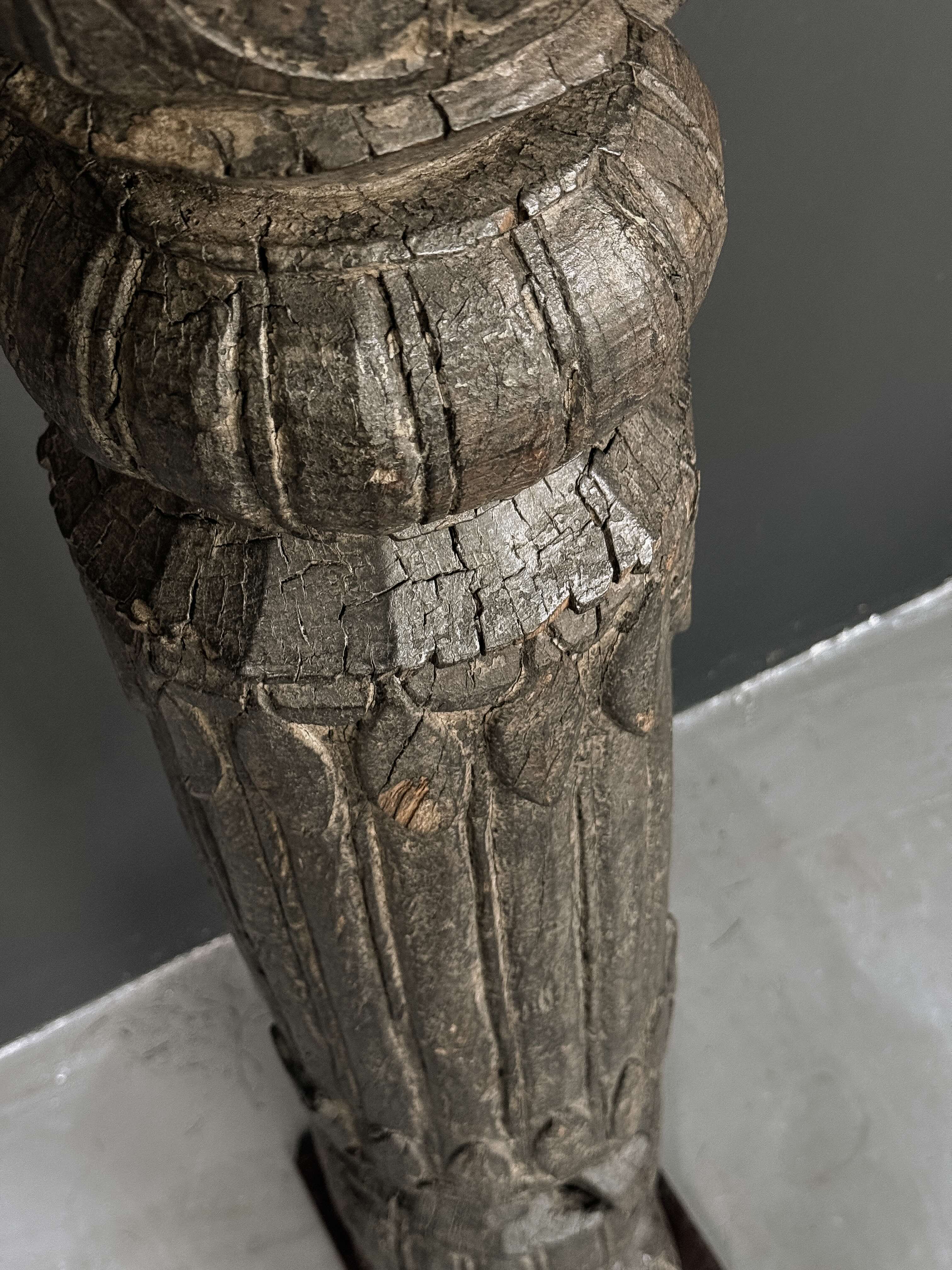 antique pillar floor lamp