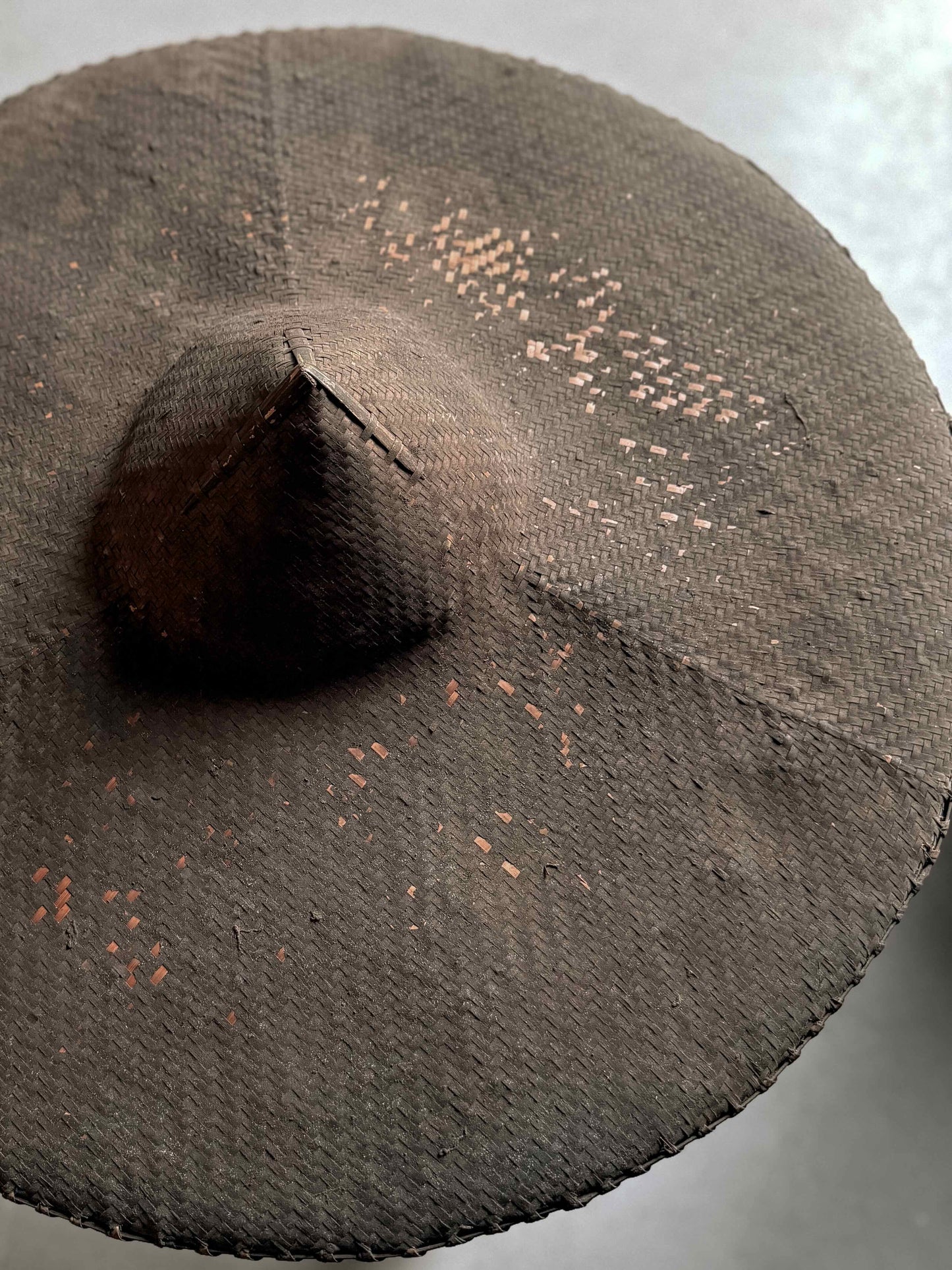 antique Chinese farmer's hat #3