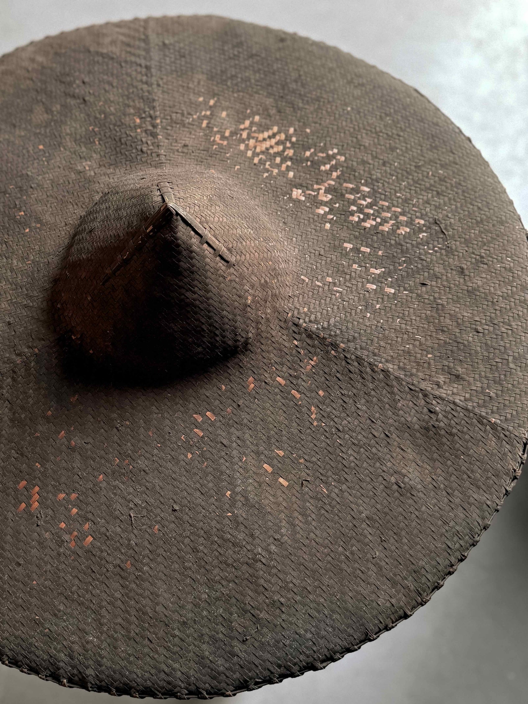 antique Chinese farmer's hat #3