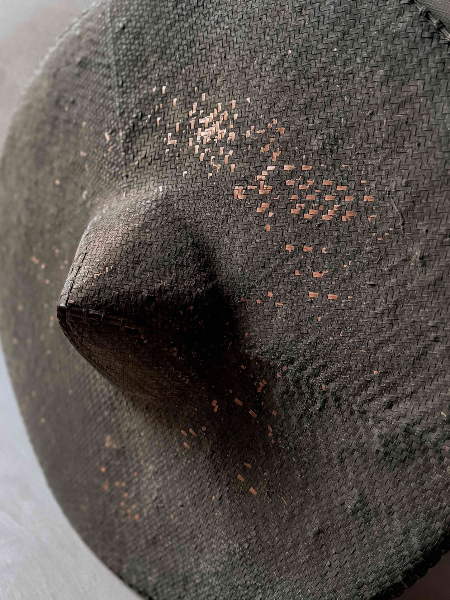 antique Chinese farmer's hat #3