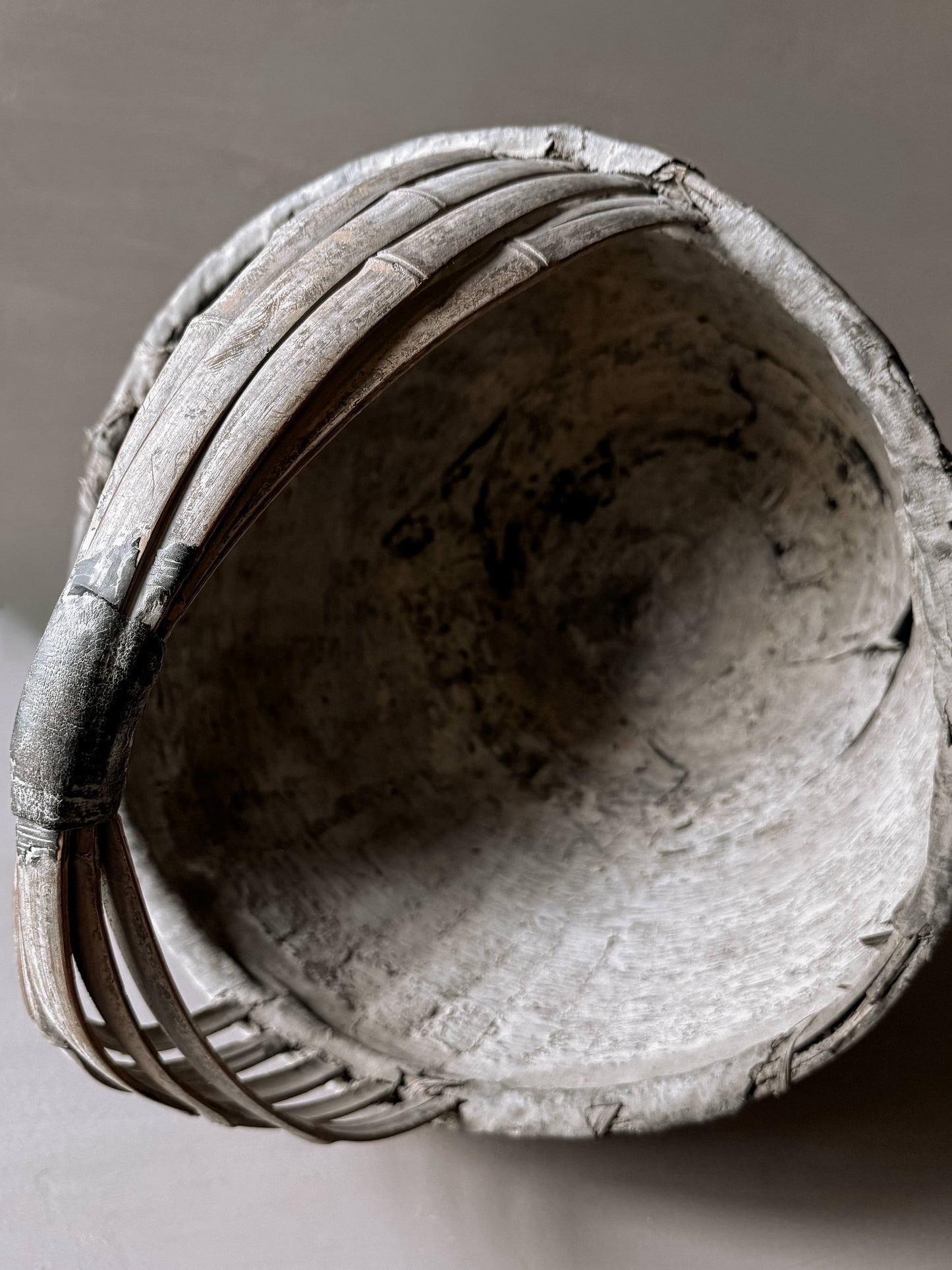 old Chinese willow market basket No. 1